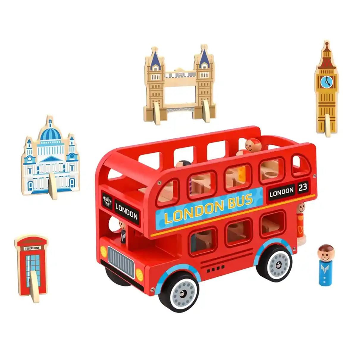 Tooky Toy London Bus - Kiddy Zone