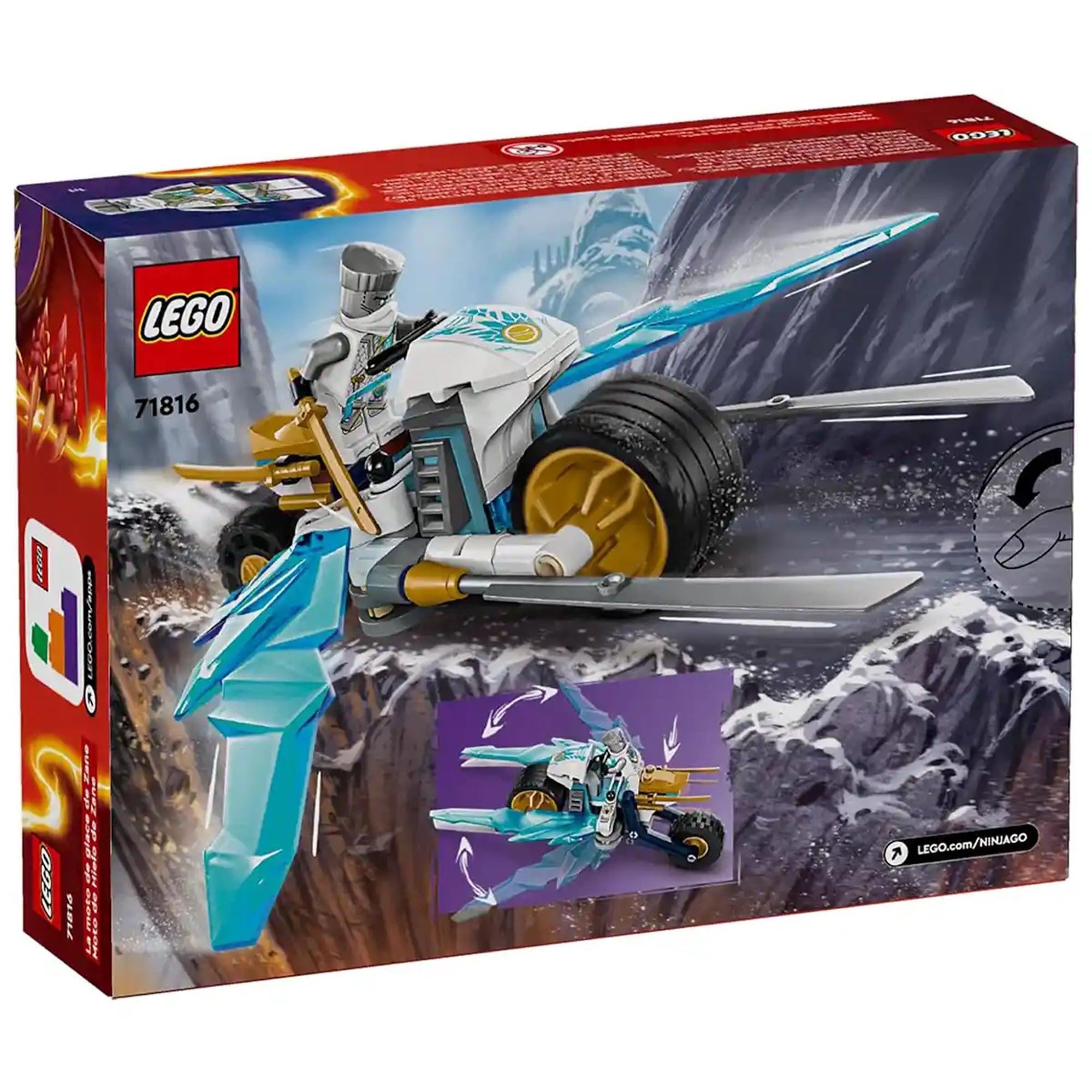 Lego Ninjago 71816 Zane's Ice Motorcycle - Kiddy Zone