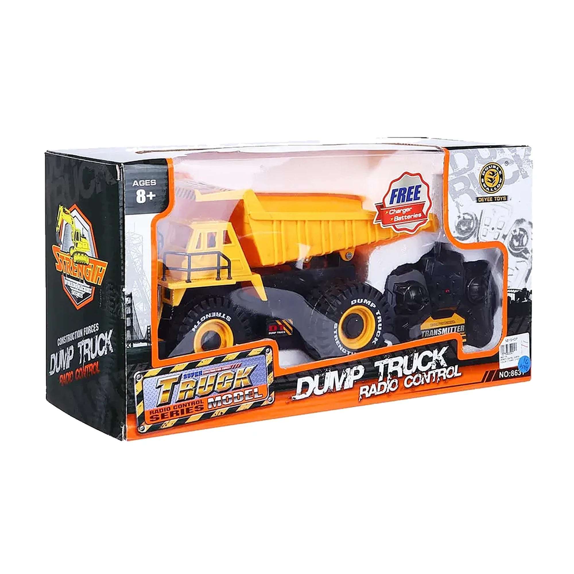 8 CHANNEL R/C DUMP TRUCK 8YRS+