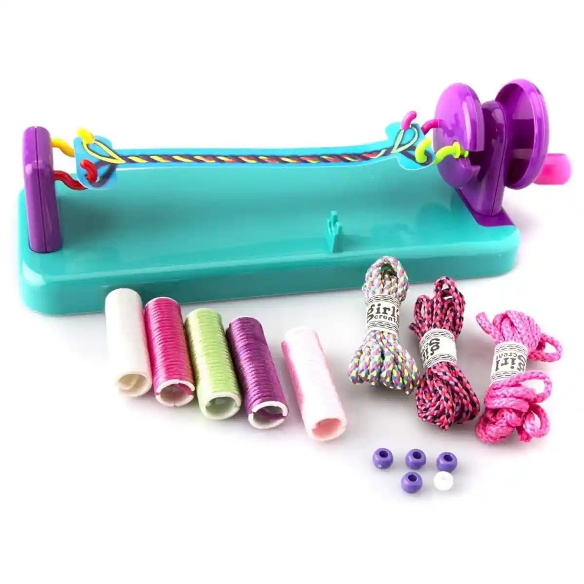2 IN 1 BRAIDING SET BRACELET MAKER 6YRS+ - Kiddy Zone