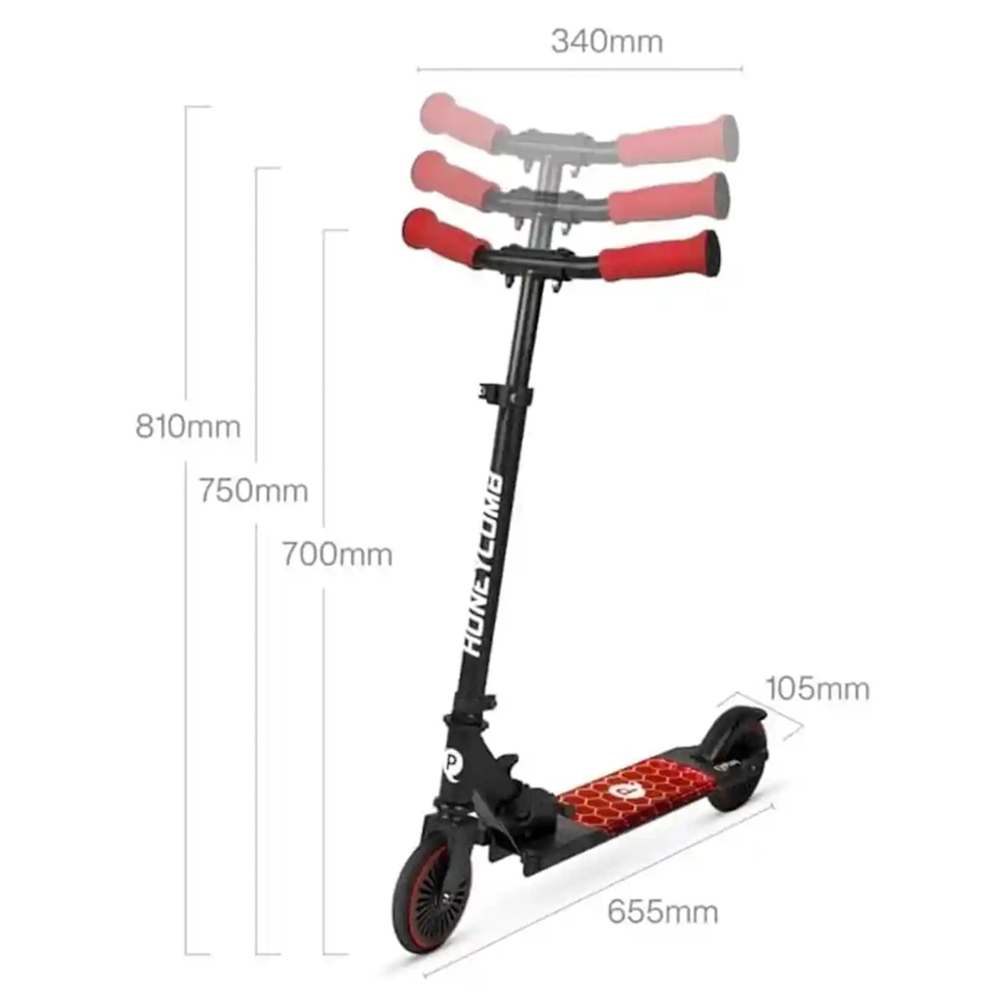 QPLAY HONEYCOMB scooter red - Kiddy Zone
