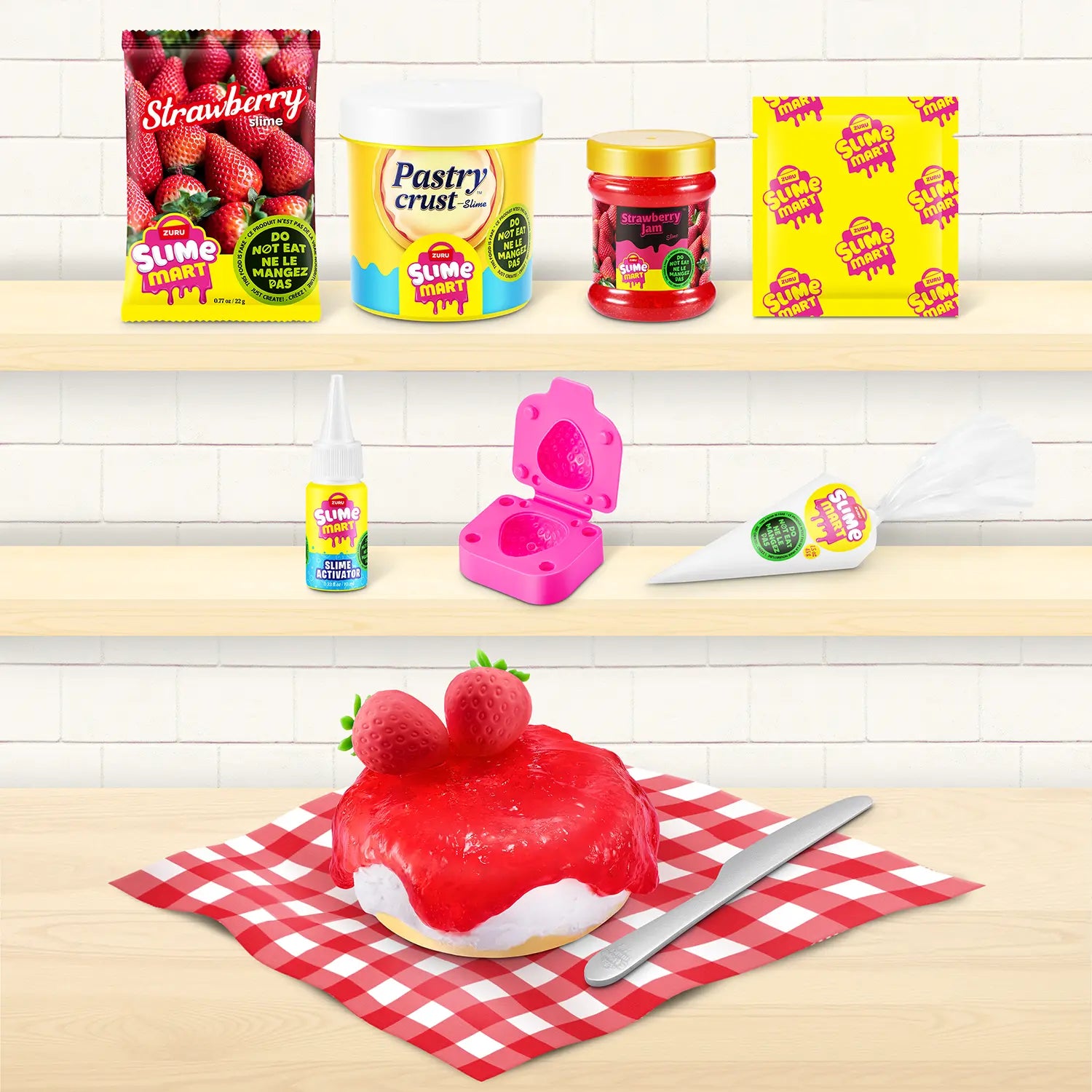 Slime Mart Small Shopping Bag – Strawberry Cheesecake (Series 1)