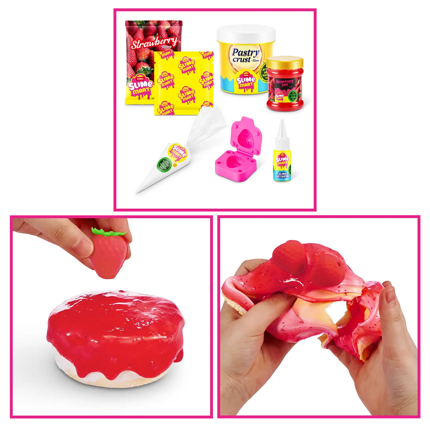 Slime Mart Small Shopping Bag – Strawberry Cheesecake (Series 1)