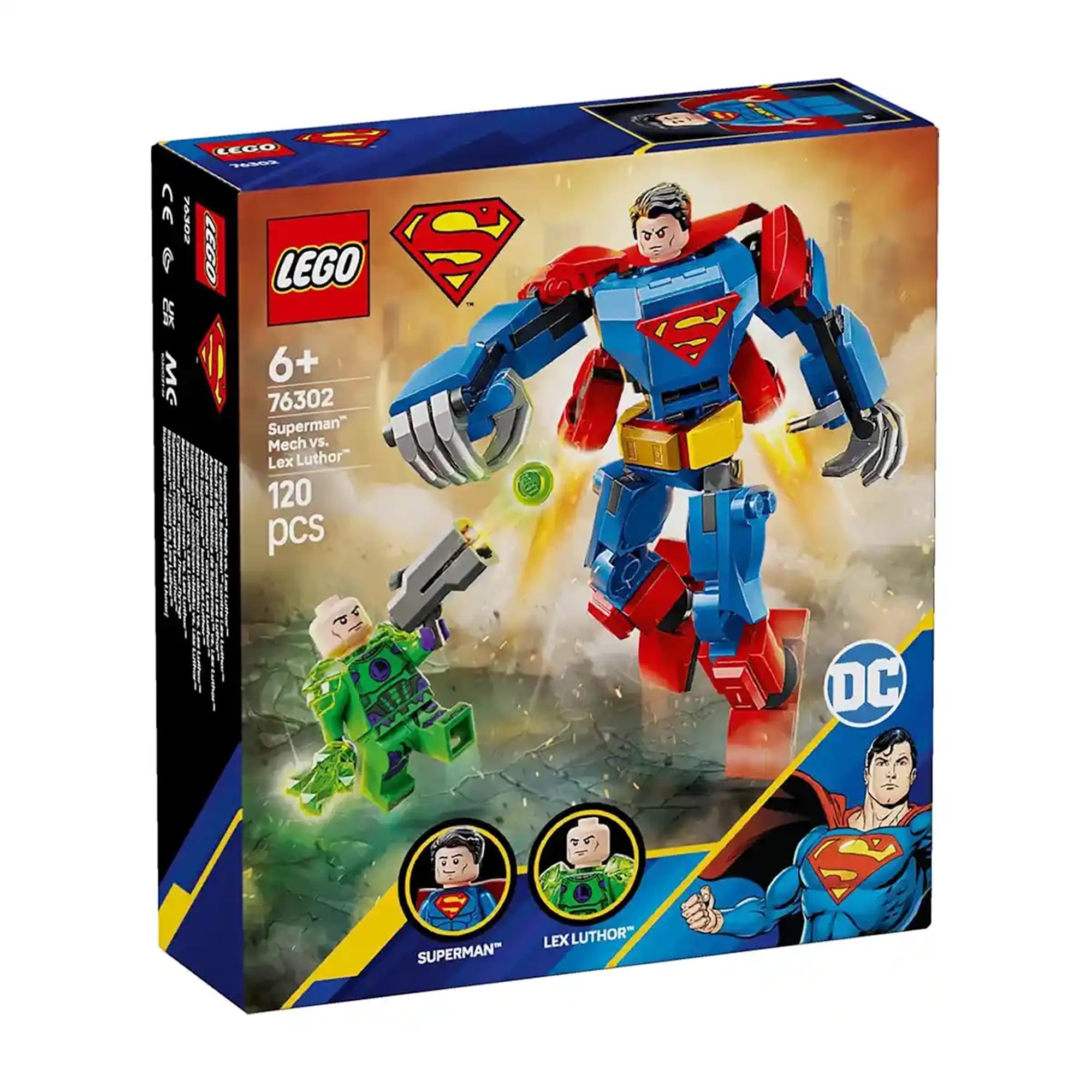 LEGOÃÂ® DC SupermanÃ¢ÂÂ¢ Mech vs. Lex LuthorÃ¢ÂÂ¢ Super HeroÃ¢ÂÂ¢ Toy Figure Playset 76302 - Kiddy Zone