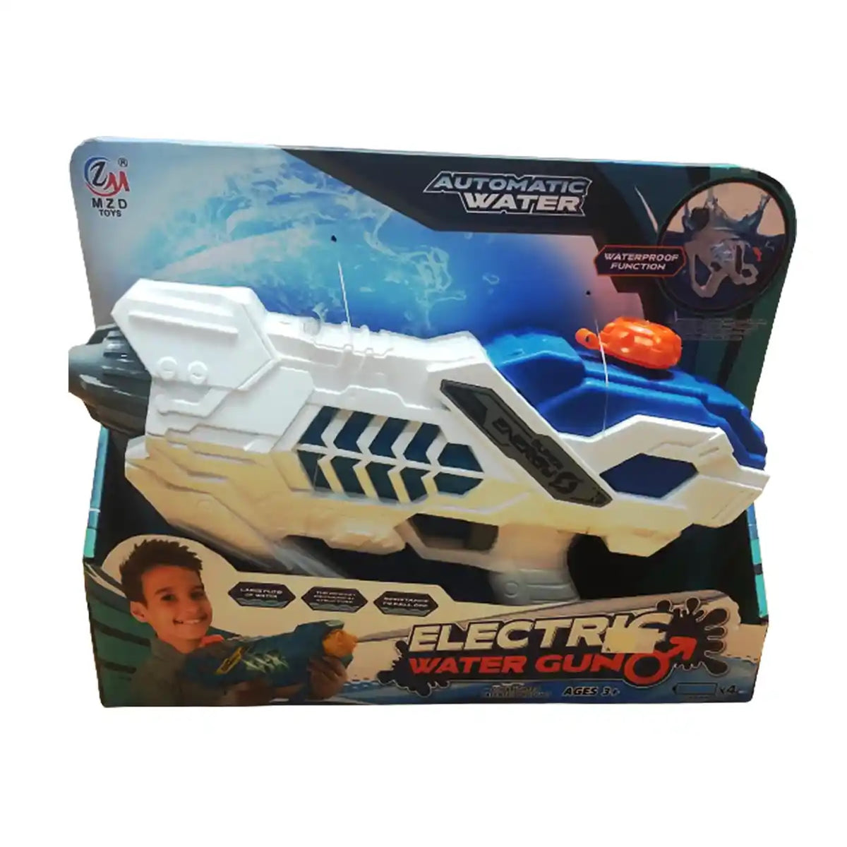 B/O LIGHT WATER GUN 450ML 3YRS+ - Kiddy Zone