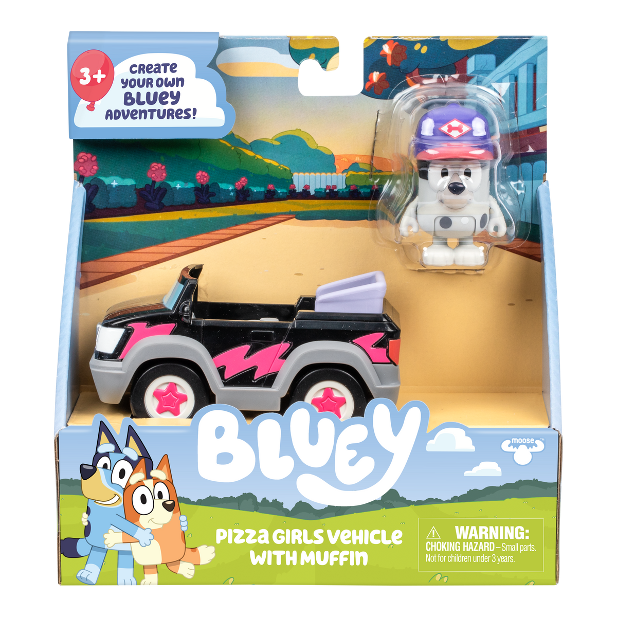 Bluey Basic Vehicle Pizza Girls & Muffin - packaging