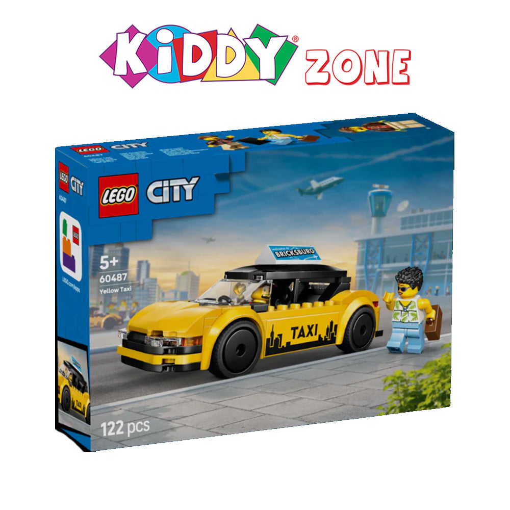 LEGOÃÂ® City Yellow Taxi - Model Car Kit with 2 Minifigures 60487 - Kiddy Zone