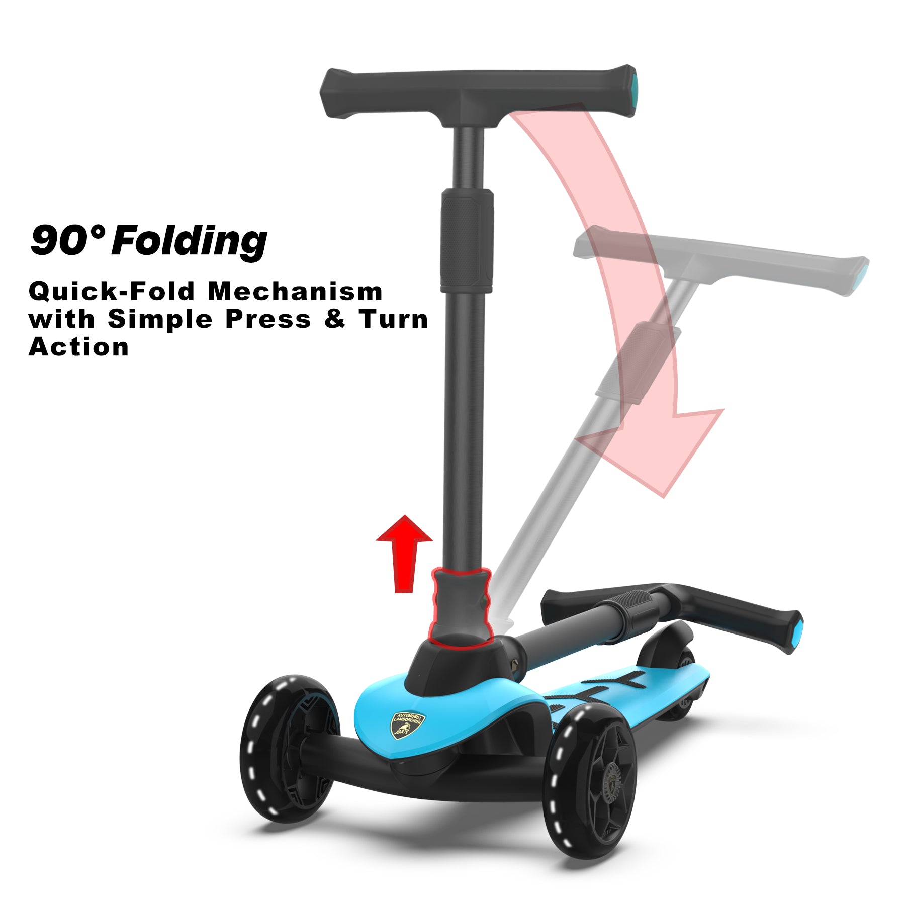 Lamborghini Scooter (Blue) - Kiddy Zone