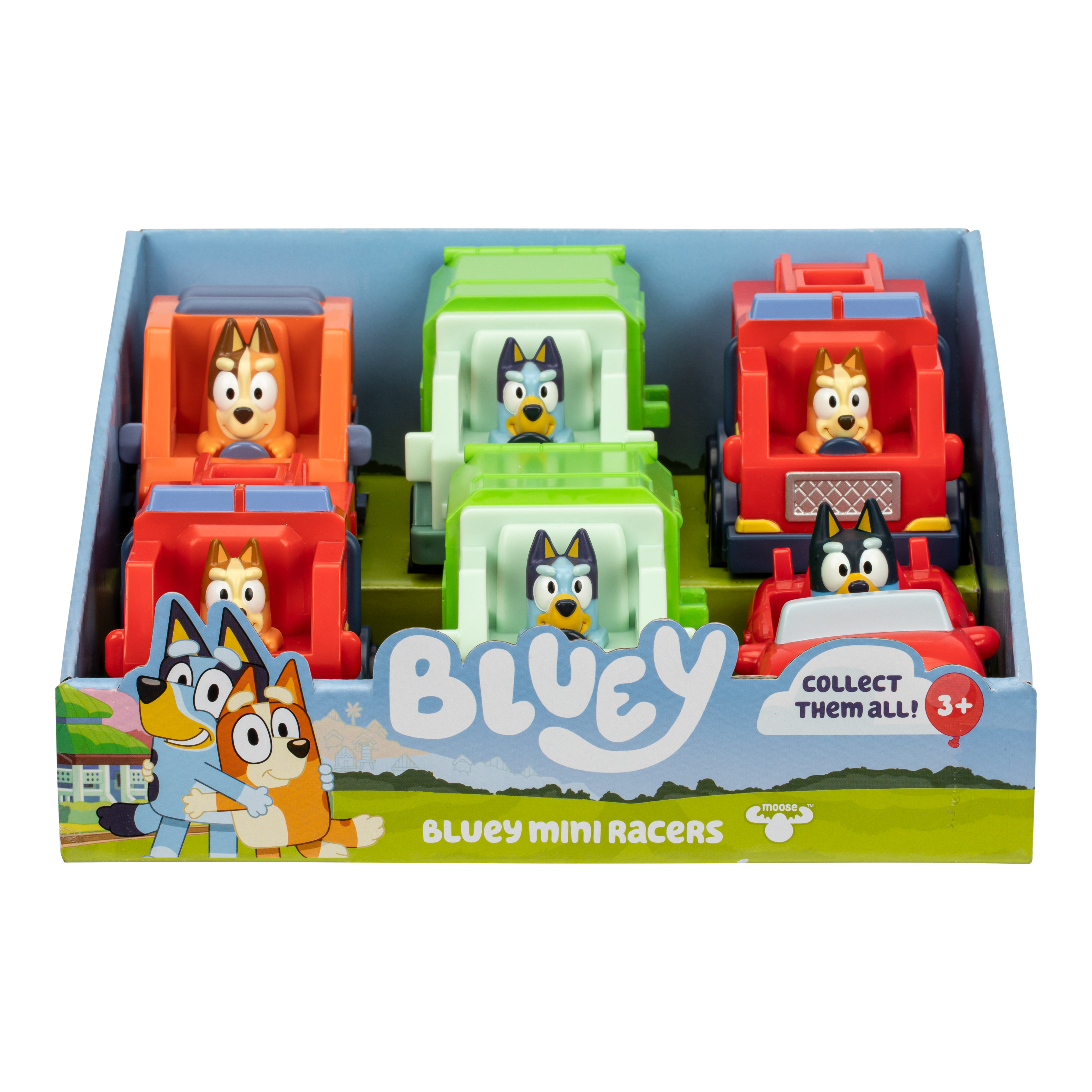 Bluey Mini Racers Single Pack - packaging