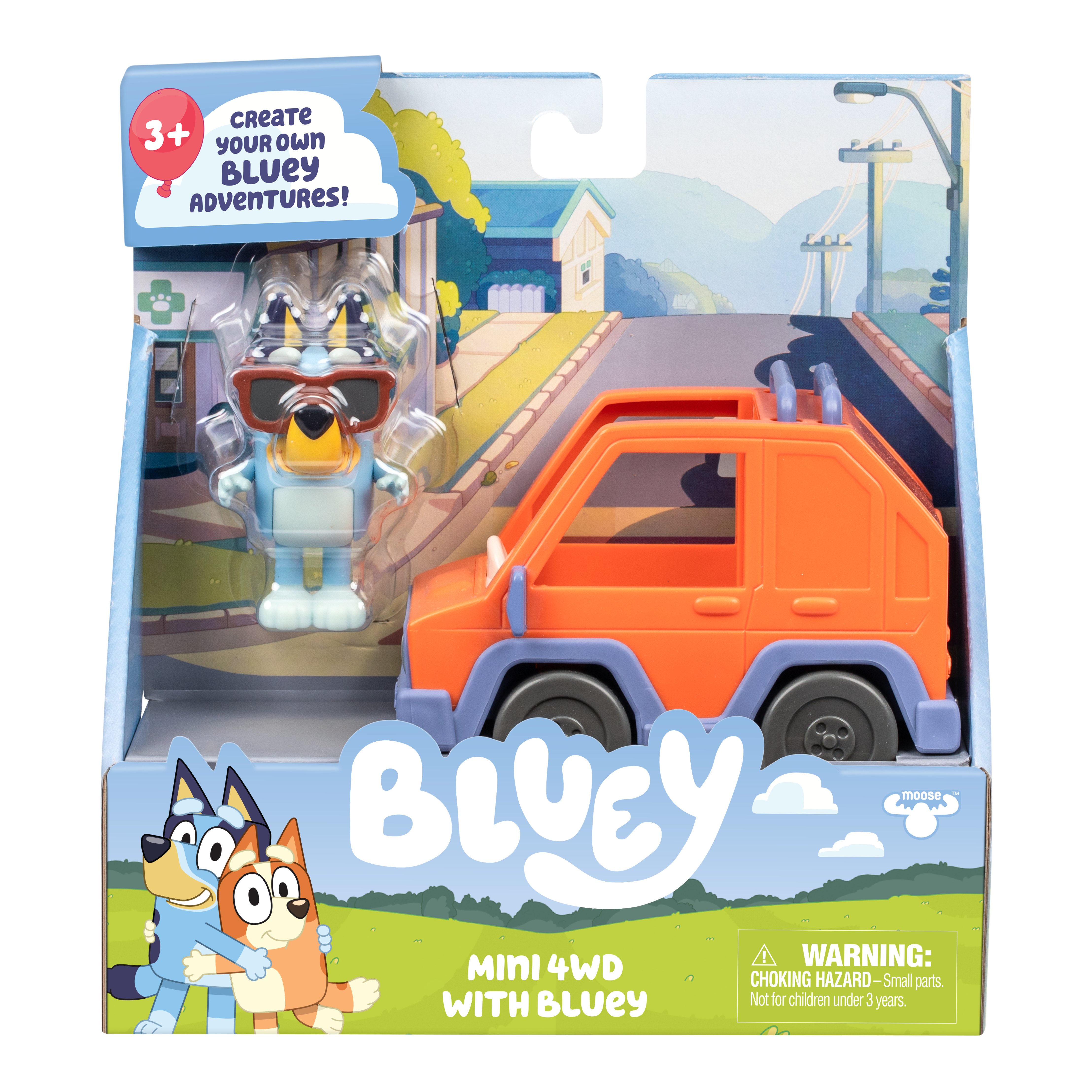 Bluey Basic Vehicle 4WD & Bluey - packaging