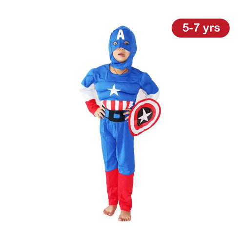 SHIINE-241 130CM=13# MUSCLE CAPT. AMERICA - Kiddy Zone