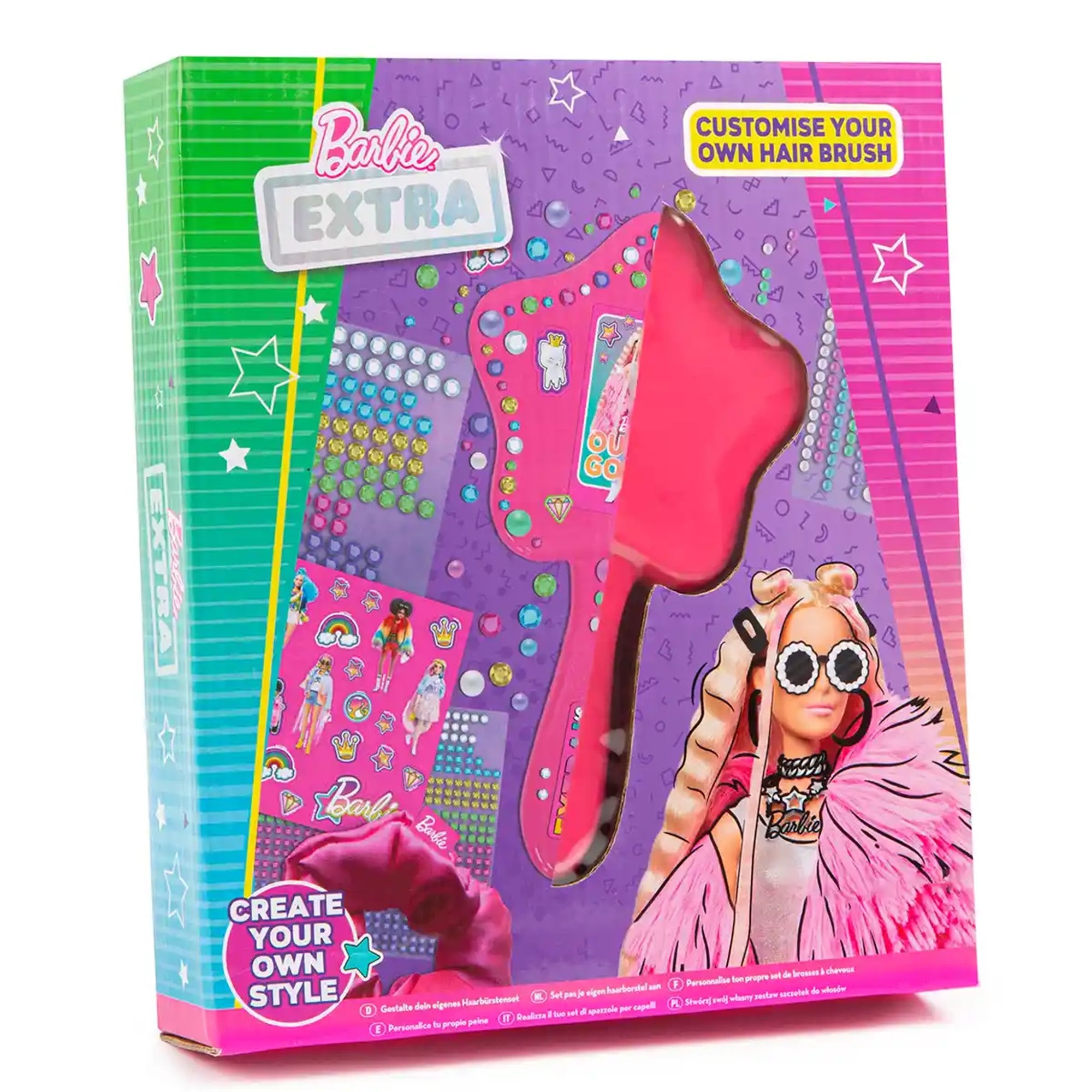 Barbie Extra Customise Your Own Hair Brush - Kiddy Zone