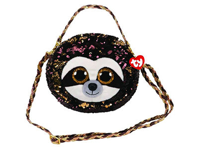 TY FASHION SEQUIN DANGLER BROWN PURSE - Kiddy Zone