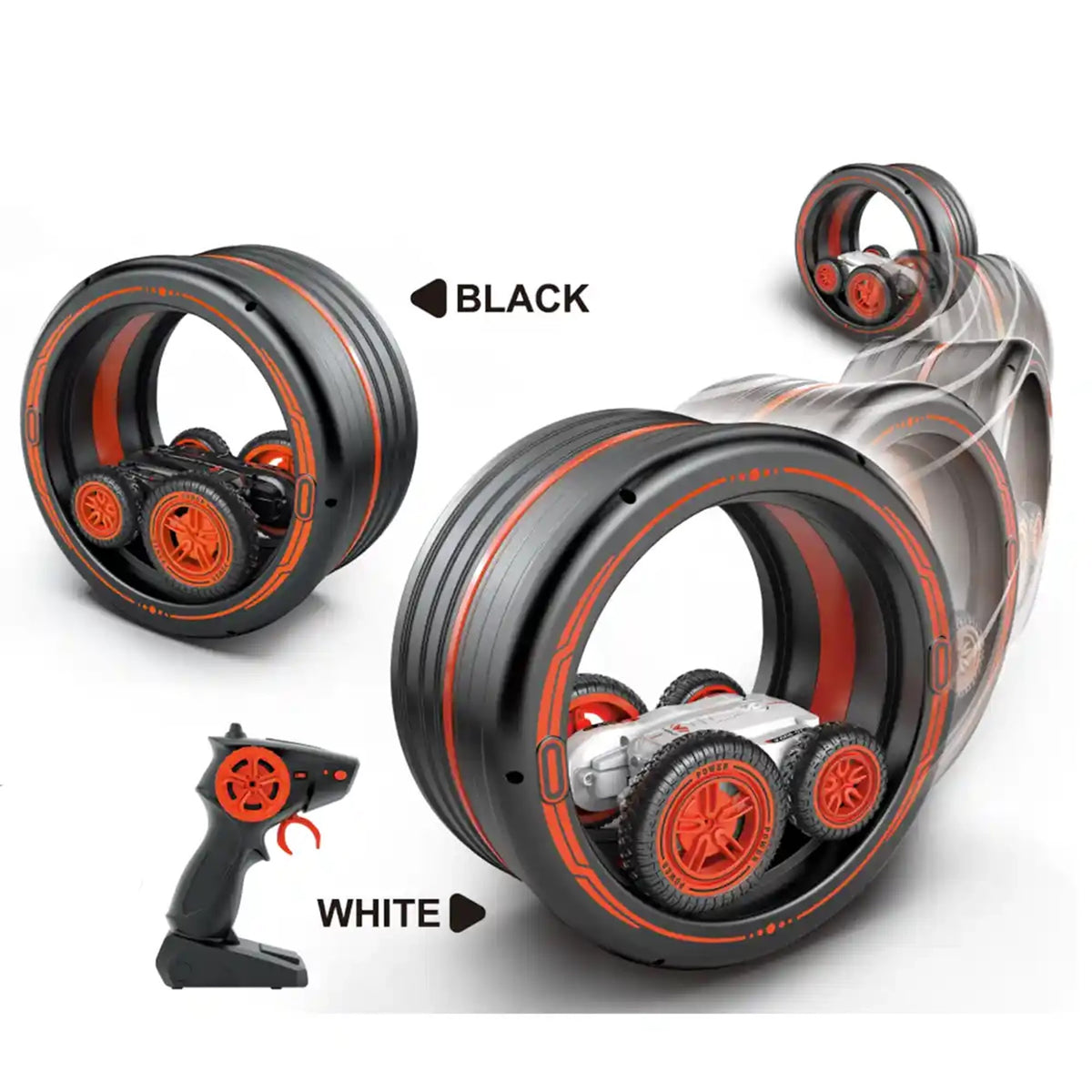 R/C ROTATING TIRE STUNT CAR 2.4GHz