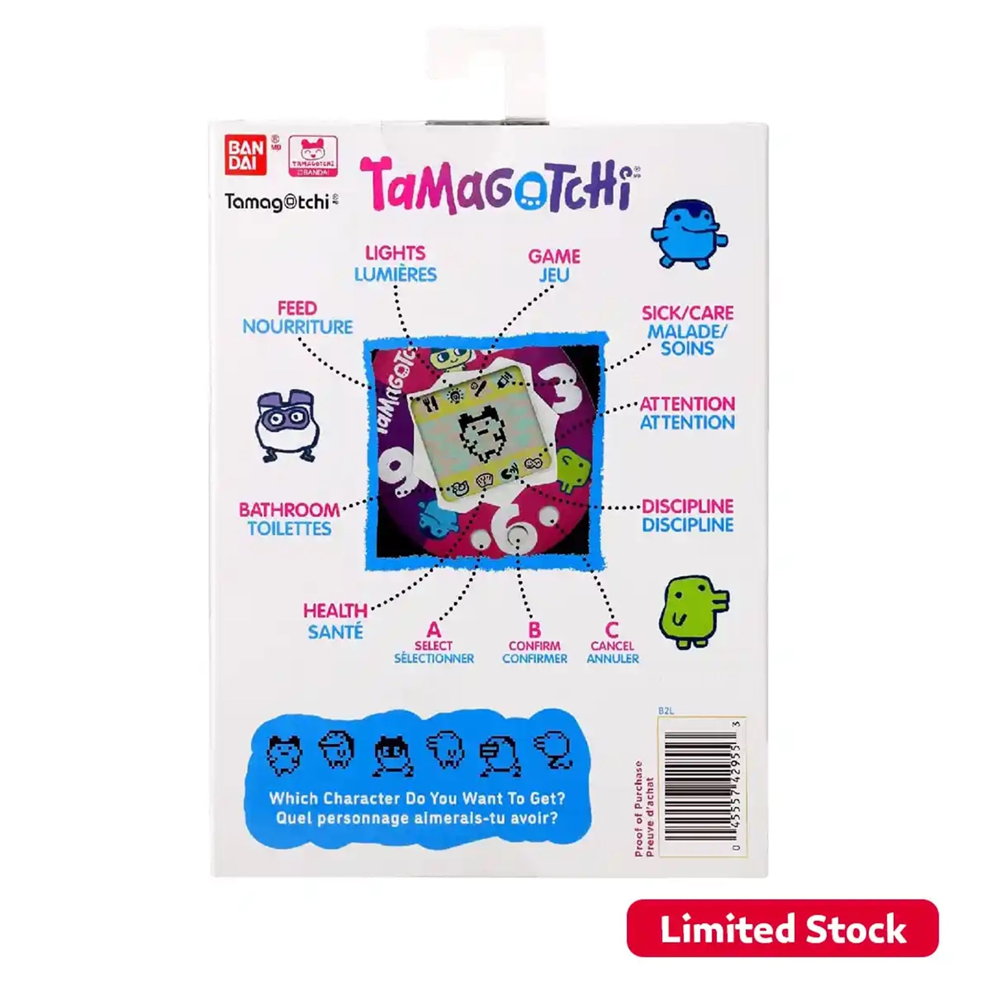 TAMAGOTCHI ORIGI. JAPAN RIBBON B/O PDQ8