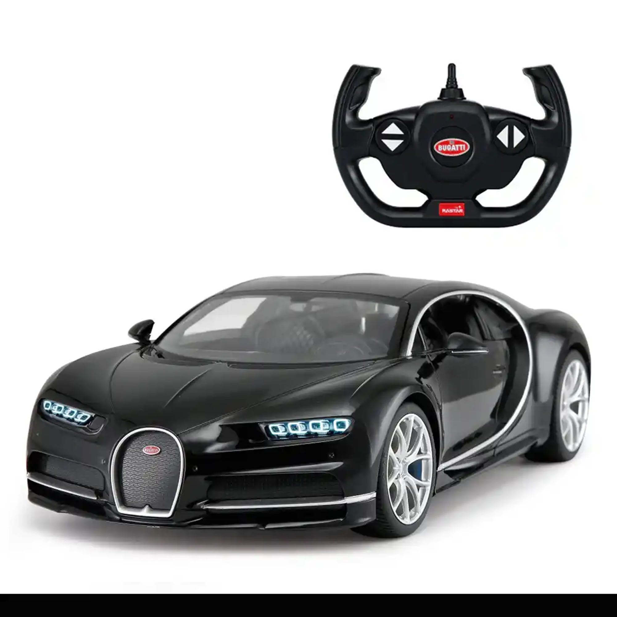 RASTAR 1:14 Bugatti Chiron - Black/Blue/Red