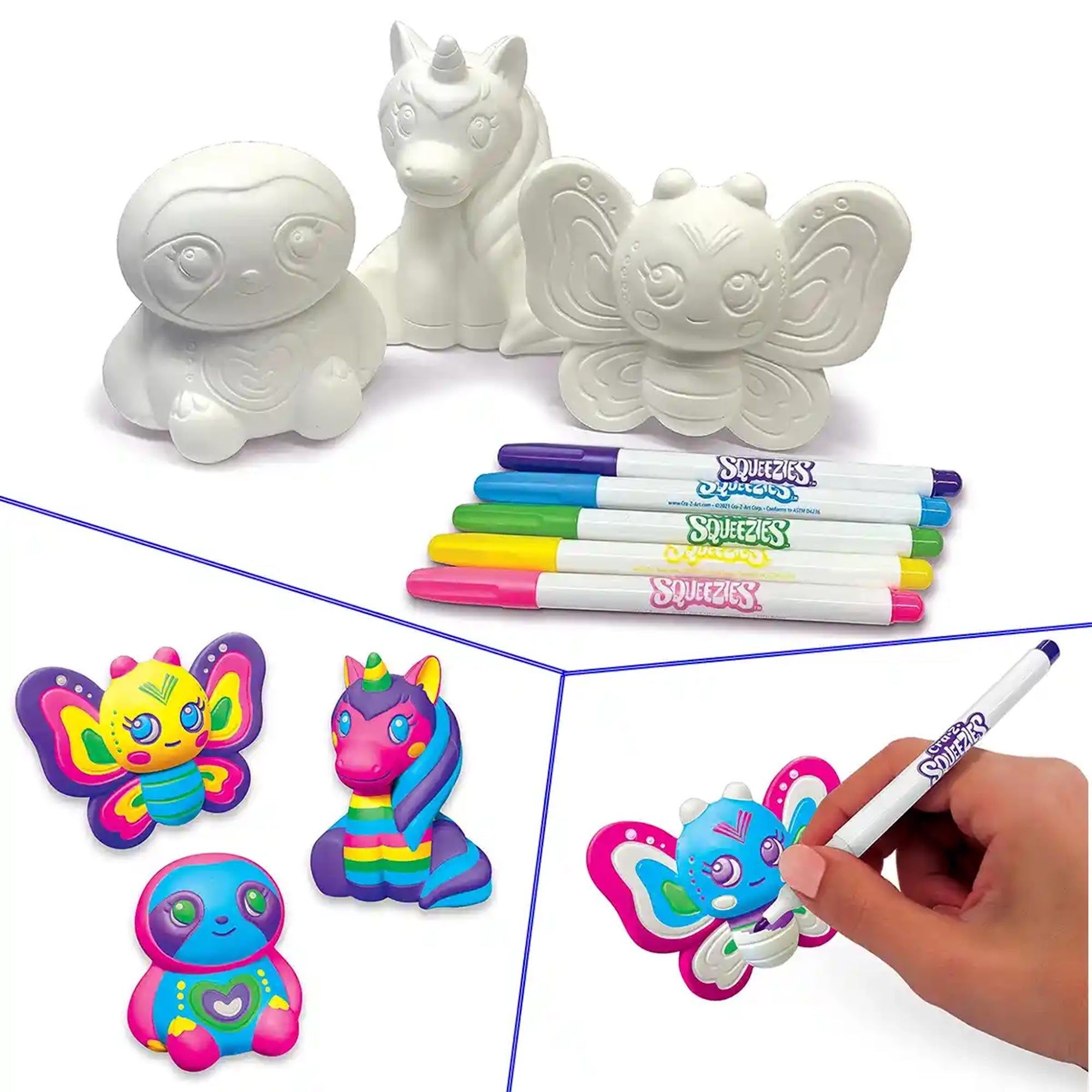 Shimmer N Sparkle Color Your Own Squeezie Fun - Kiddy Zone