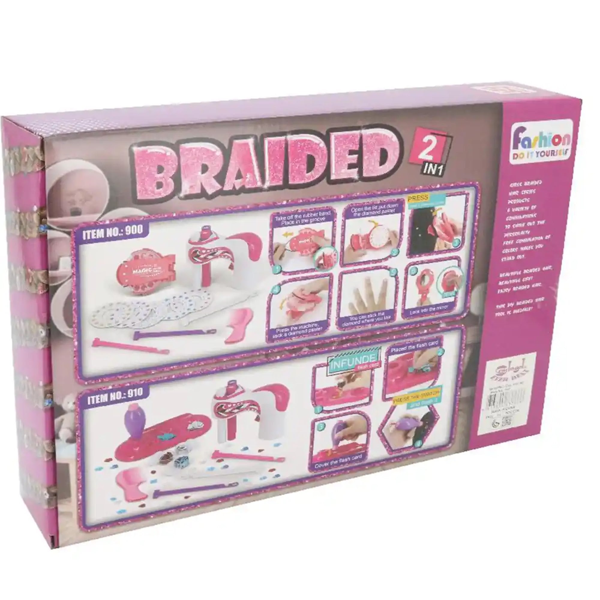 2 IN 1 HAIR BRAIDED SET 6YRS+ - Kiddy Zone
