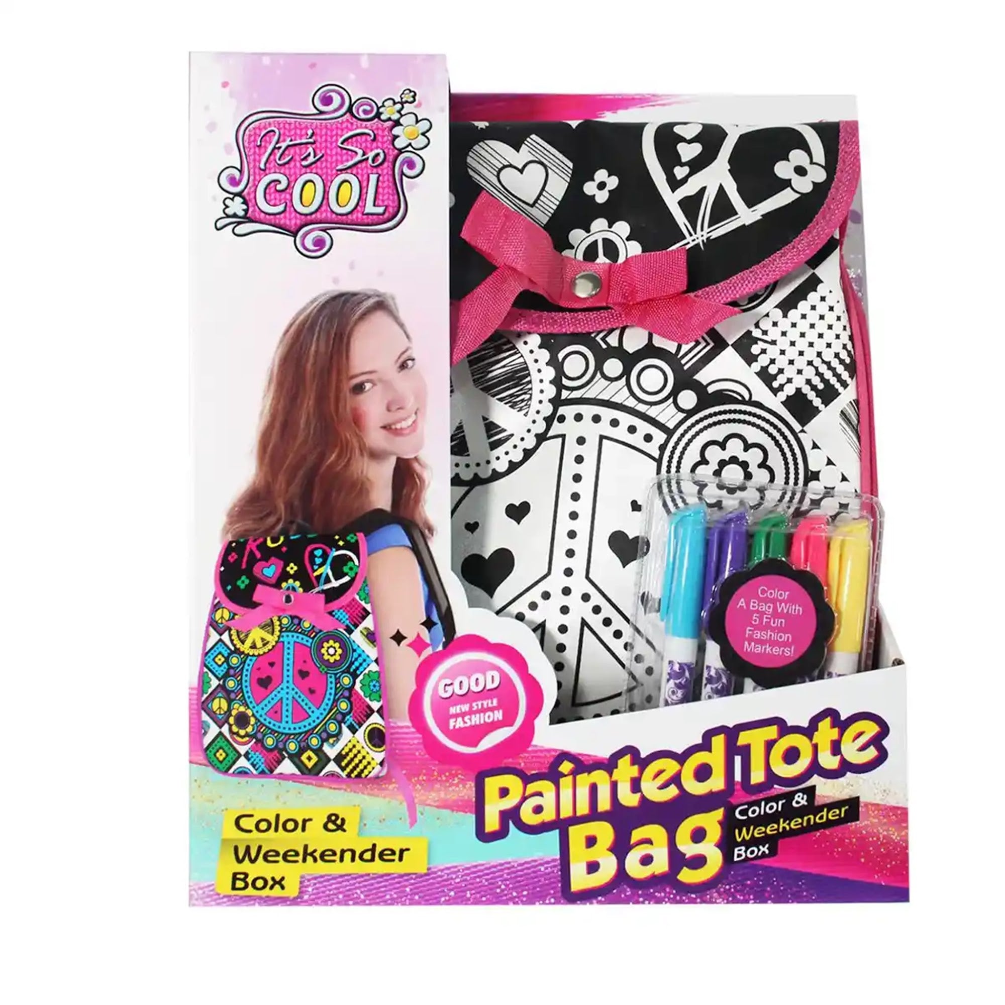 DIY PAINTED WATERCOLOR BACKPACK (5-COLOR WASHABLE FOUNTAIN PEN)6YRS+ - Kiddy Zone