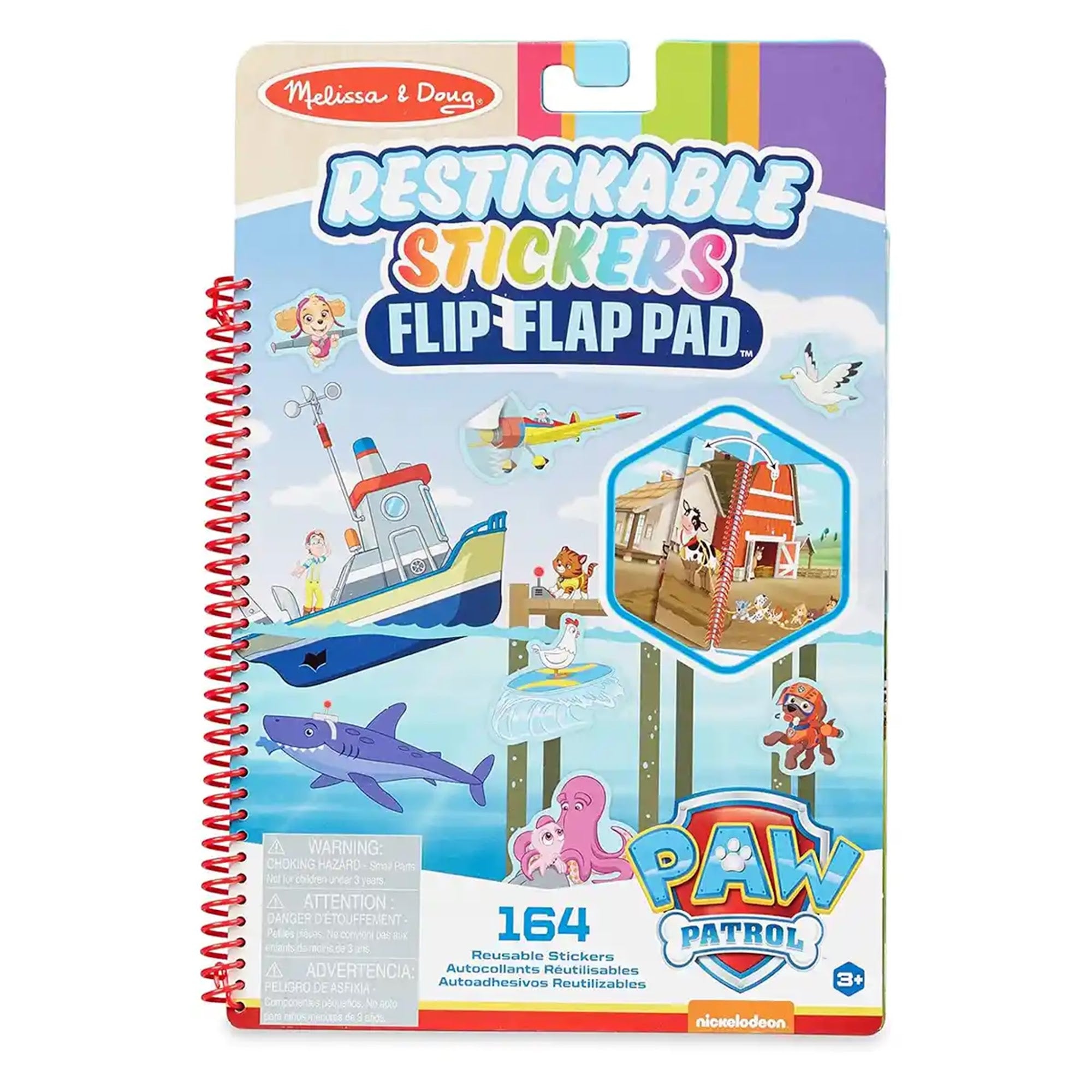 MD PAW PATROL RESTICKABLE STICKERS FLIP-FLAP PAD - ADVENTURE BAY 46033254