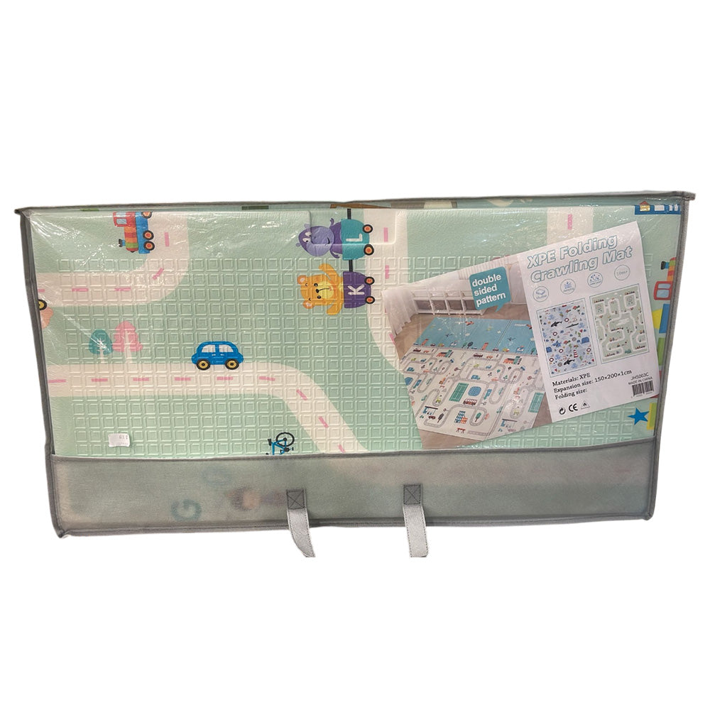 XPE FOLDABLE MAT REVERSIBLE PATTERN AND HEMMING (SIZE: 200X150X1.0CM) Age: 1yr+