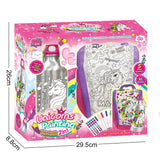 UNICORN SERIES -2-IN-1 GRAFFITI WATER BOTTLE+HANDBAG 3YRS+