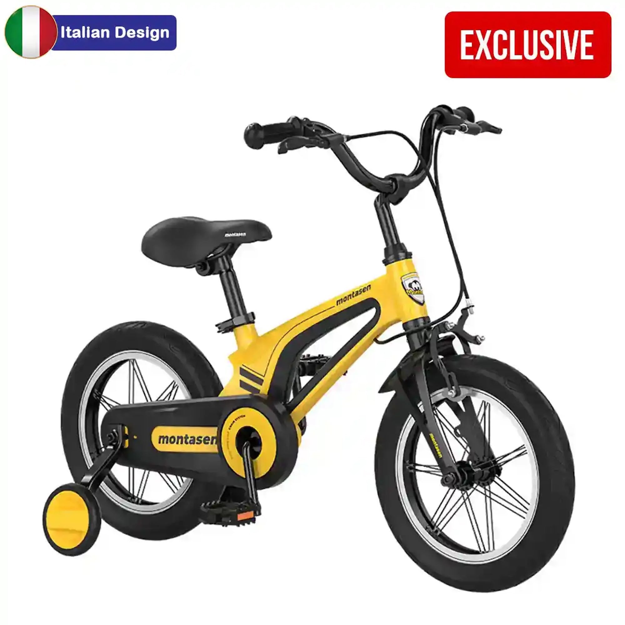 Montasen 14'' Magnesium Children Bike M-F800 YELLOW