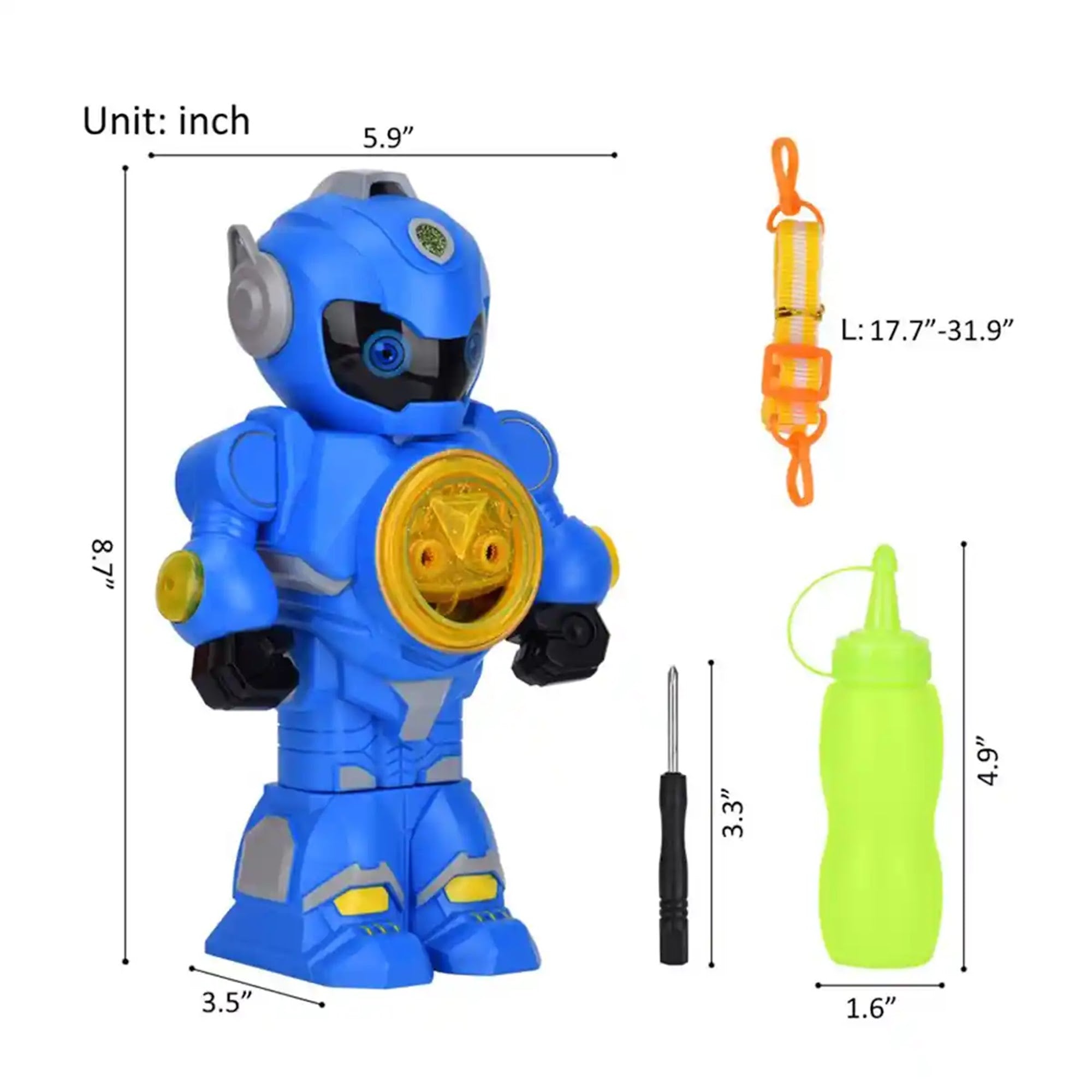 B/O ROBOT BUBBLE MACHINE - Kiddy Zone