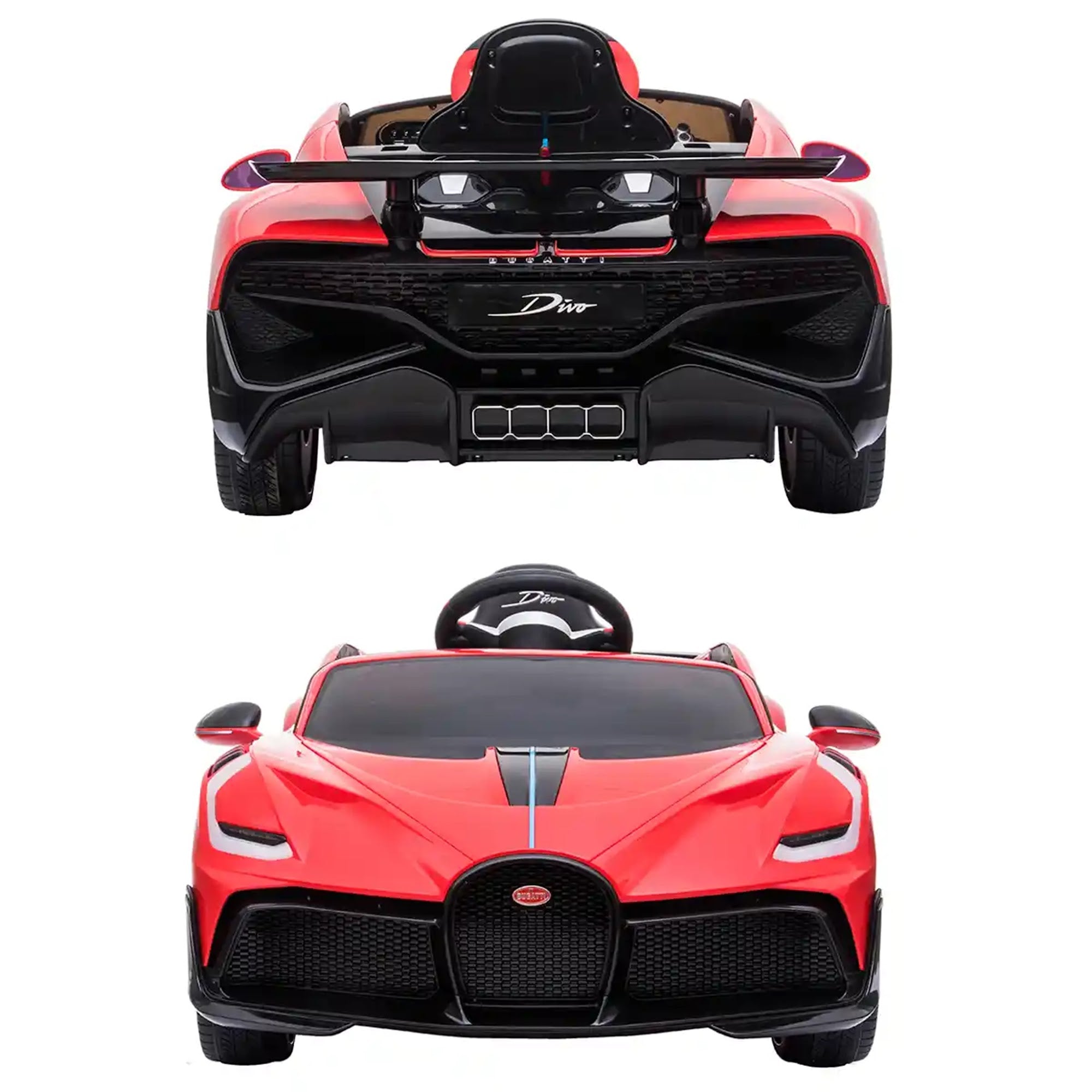 Bugatti Divo Red, 2motors(35WX2), Battery:12V7A  (R/C Licensed)