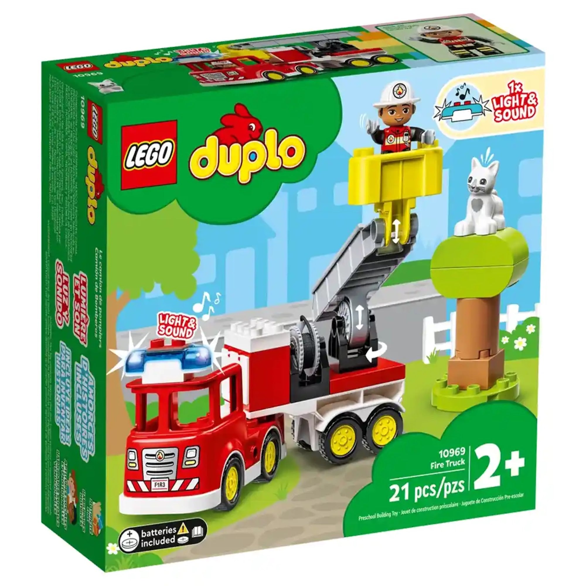 LEGOÃÂ® DUPLOÃÂ® Rescue Fire Engine 10969 Building Toy (21ÃÂ Pieces)