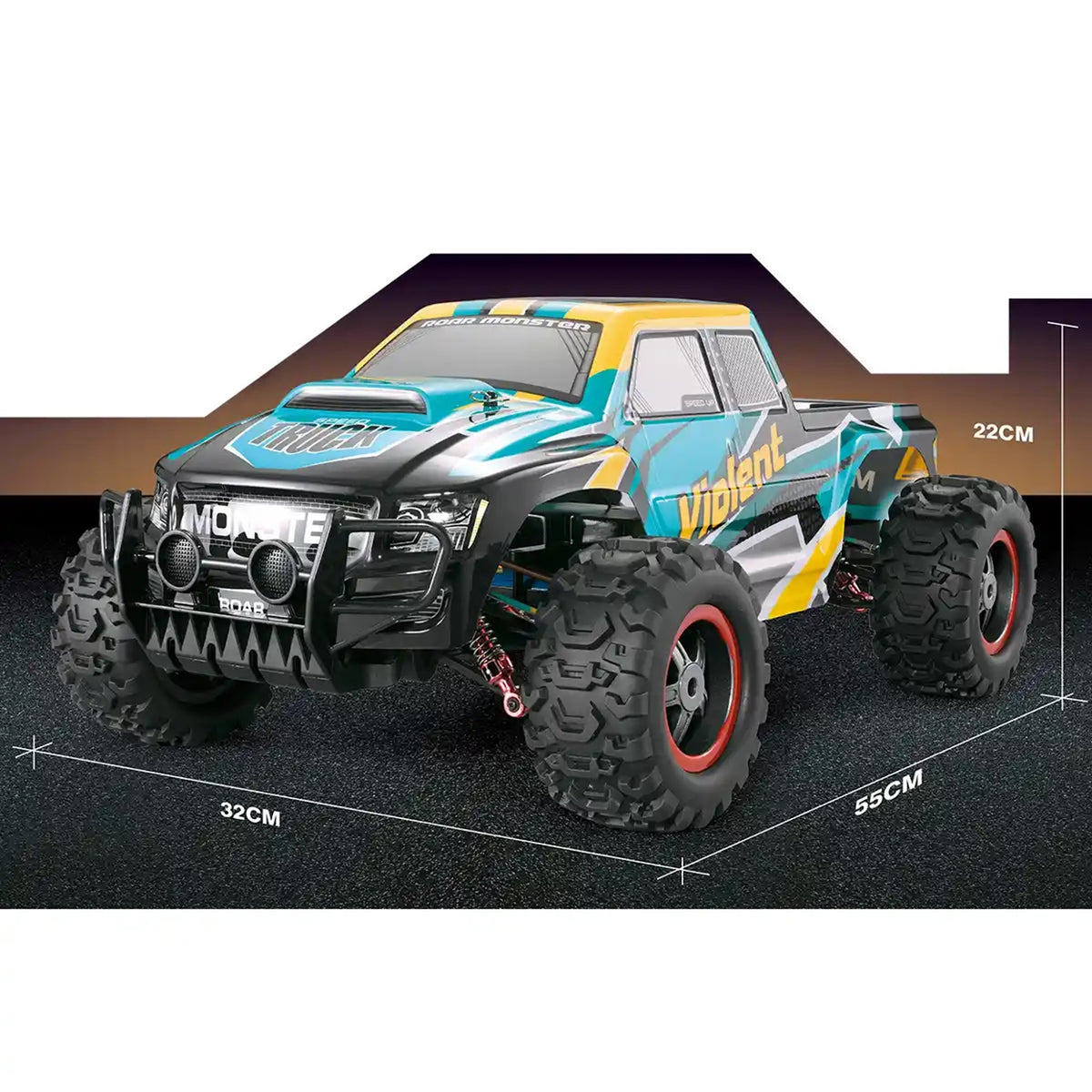 1:8 HIGH SPEED R/C MONSTER TRUCK CAR 14YRS+ - Kiddy Zone