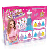 DIY HANDMADE CLOTHING DESIGN SET (3 PIECES, YELLOW/PURPLE/BLUE, 1 PERSON TABLE)6YRS+ - Kiddy Zone