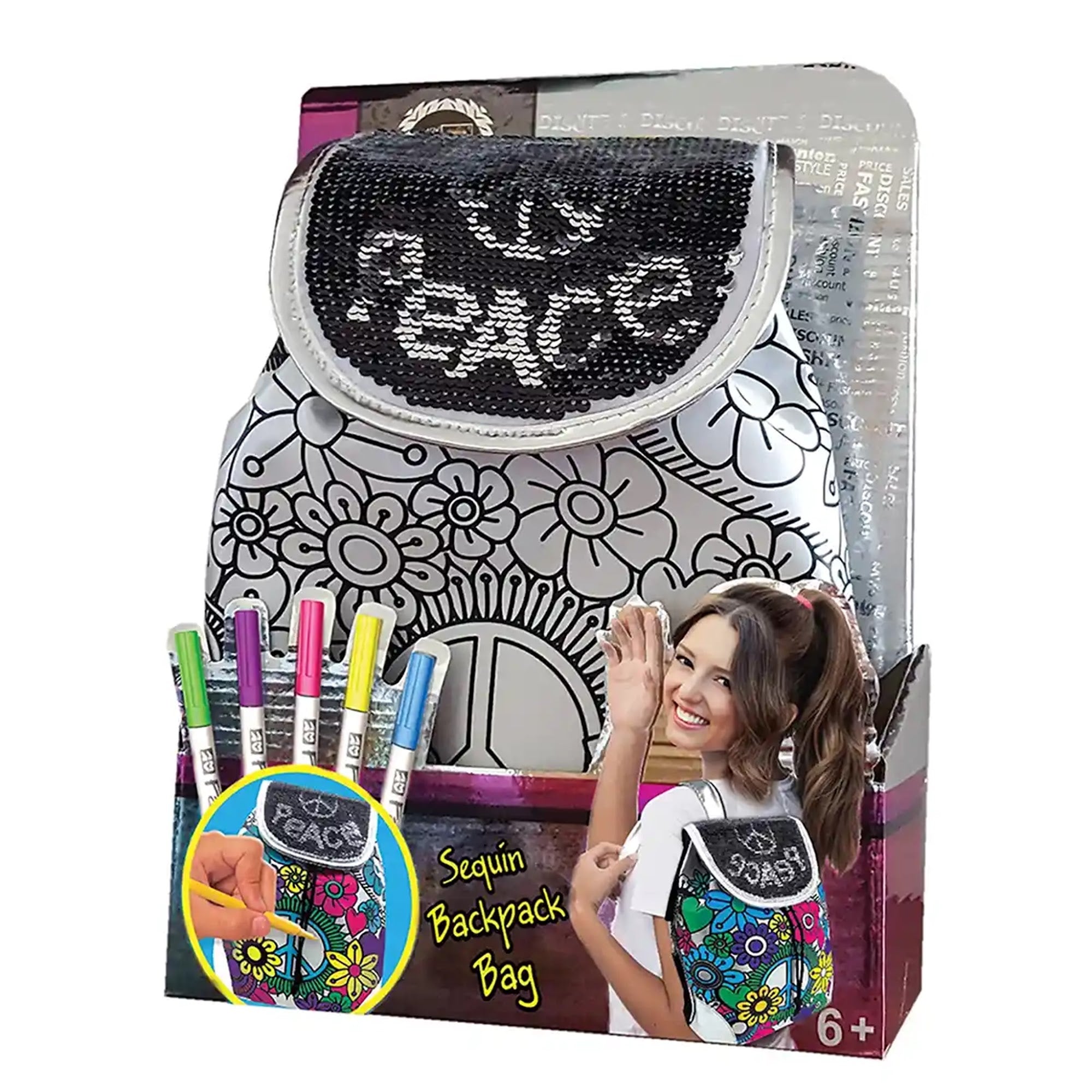 Fashion Time Backpack Reversible Sequins - Kiddy Zone