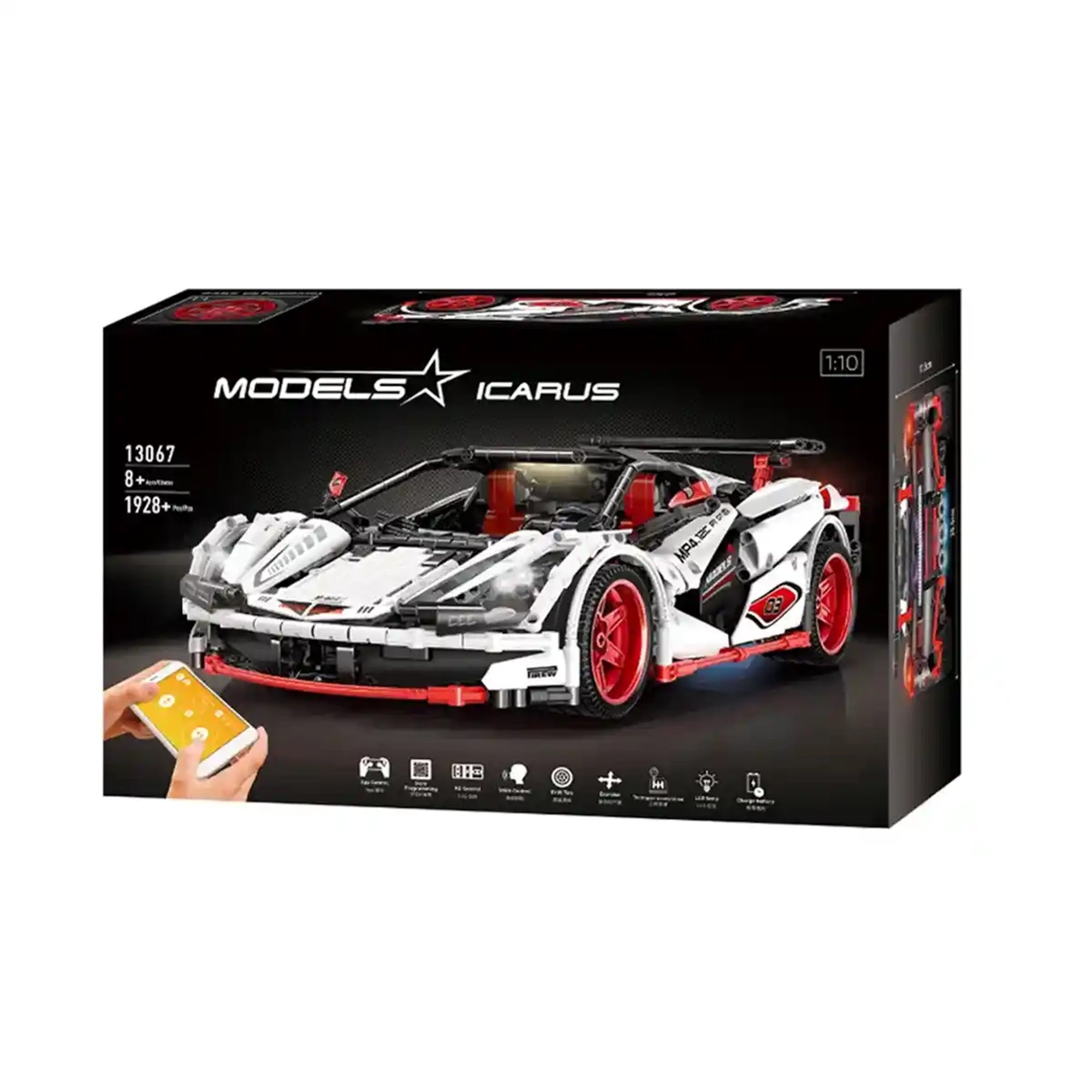 BLOCK SPORTS CAR  1928 PCS(APP 2.4G BLUETOOTH) 8YRS+ - Kiddy Zone