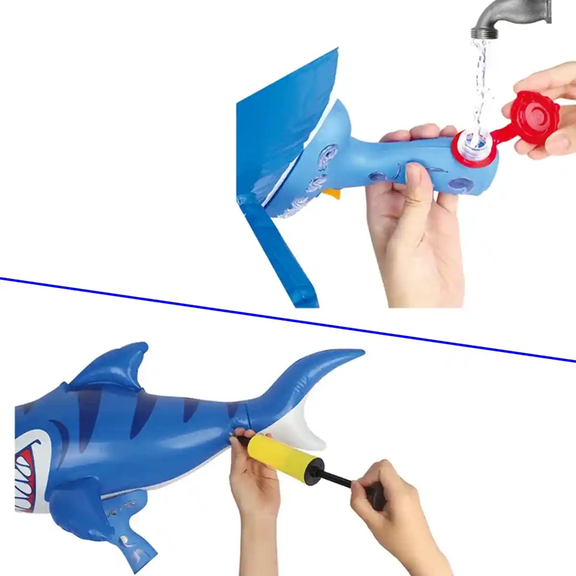 BLOW UP SHARK BALLON WATER GUN 250ML 3YRS+