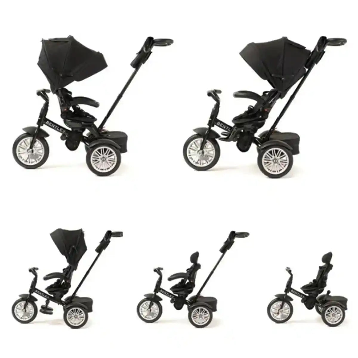 THE BENTLEY STROLLER 6 IN 1 TRIKES - BLACK