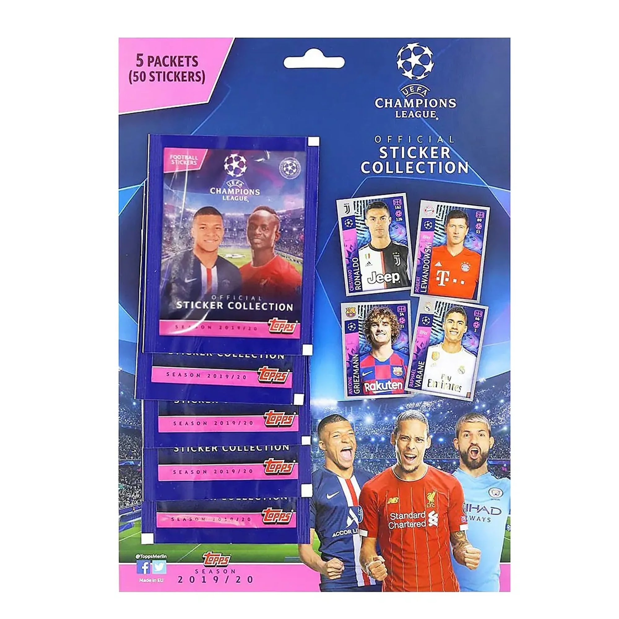 Topps - CL Match Attax 19-20 Sticker Packets - Kiddy Zone