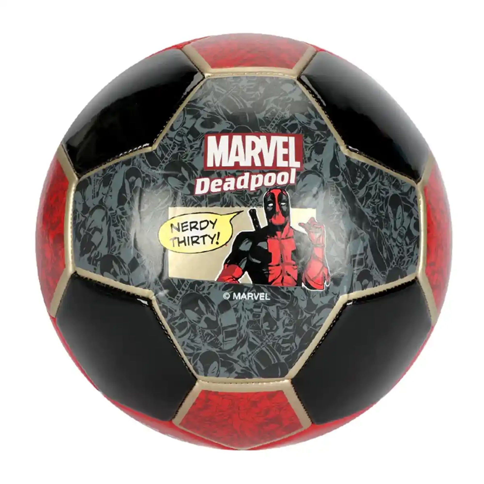 DEADPOOL METALIC FOOTBALL SZ5 - Kiddy Zone