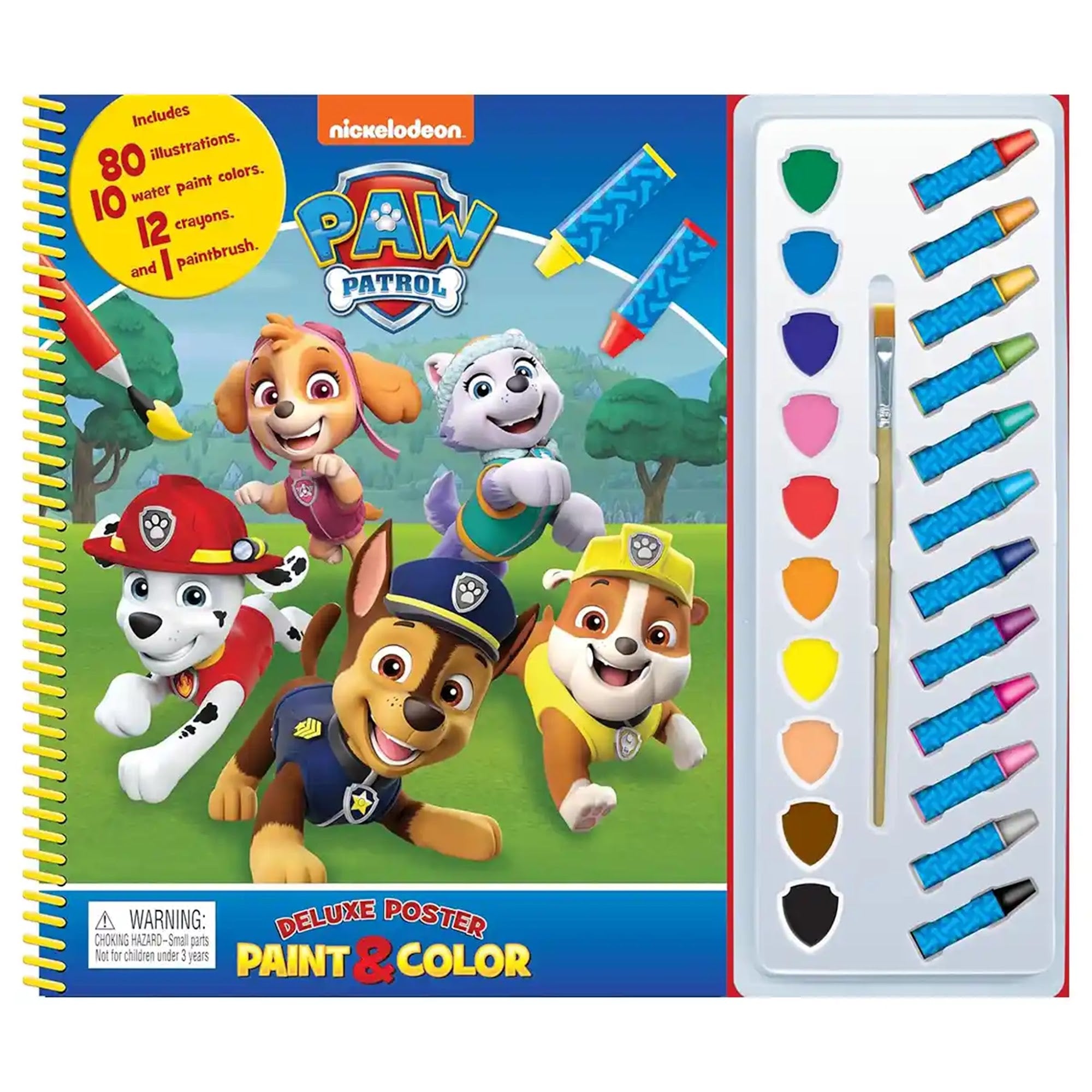 DISNEY PAW PATROL (w/TS4) DELUXE POSTER PAINT & COLOR - Kiddy Zone