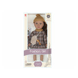 Anko Fashion Girl Collection Series 18 inch Vinnyl Doll-Brown - Kiddy Zone