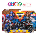 Monster Jam Marvel Vhcls 1:642-PK CAvsWS - Kiddy Zone