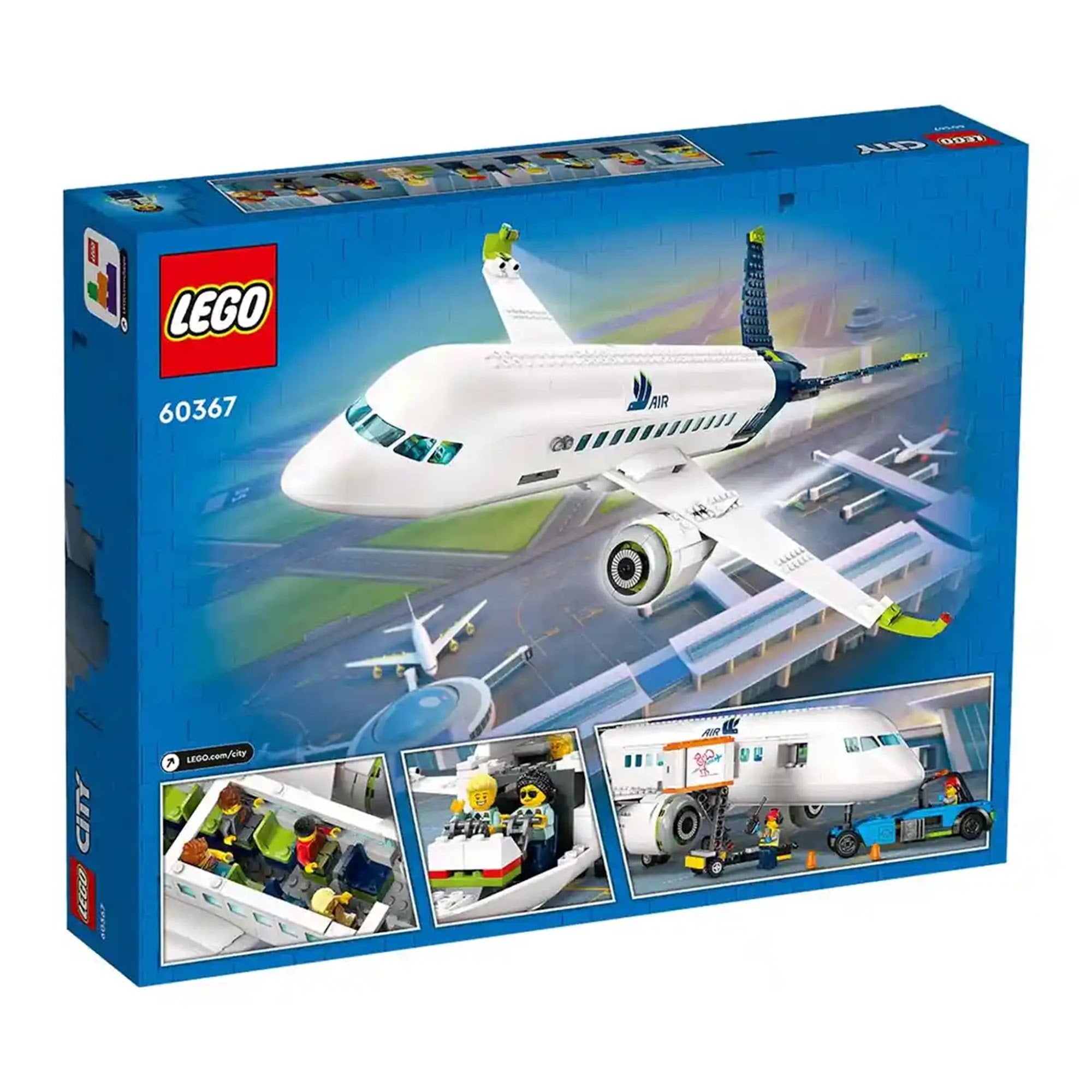 LEGOÃÂ® City Passenger Aeroplane 60367 Building Toy Set (930 Pieces) - Kiddy Zone