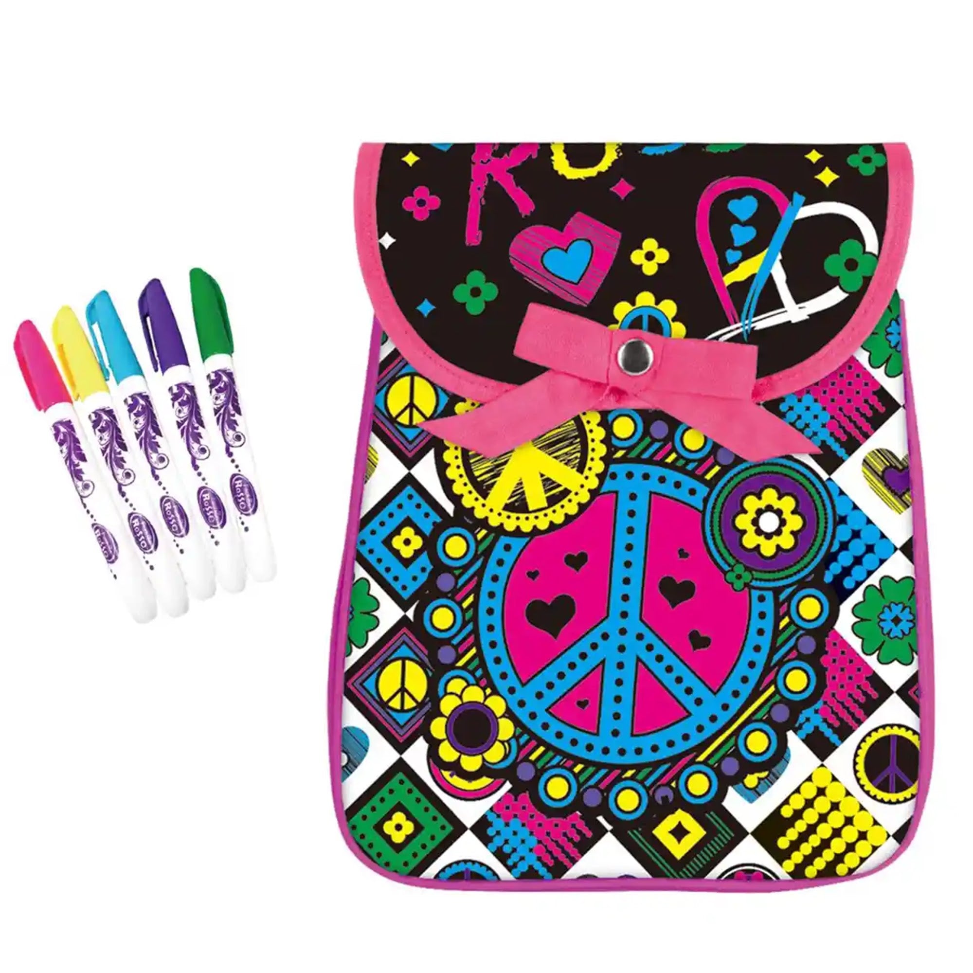 DIY PAINTED WATERCOLOR BACKPACK (5-COLOR WASHABLE FOUNTAIN PEN)6YRS+ - Kiddy Zone