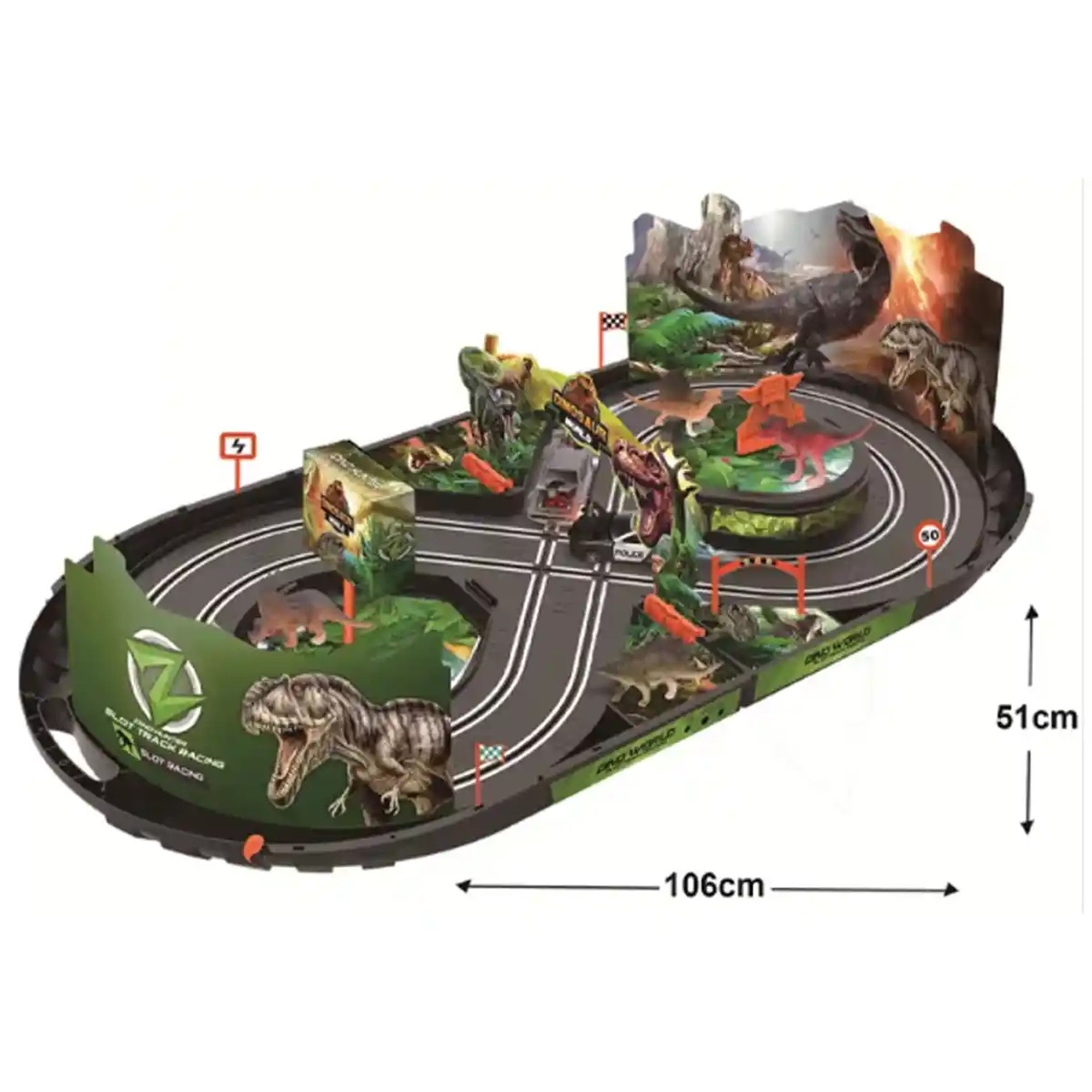 Dino slot racing tracks in a case 6yrs+