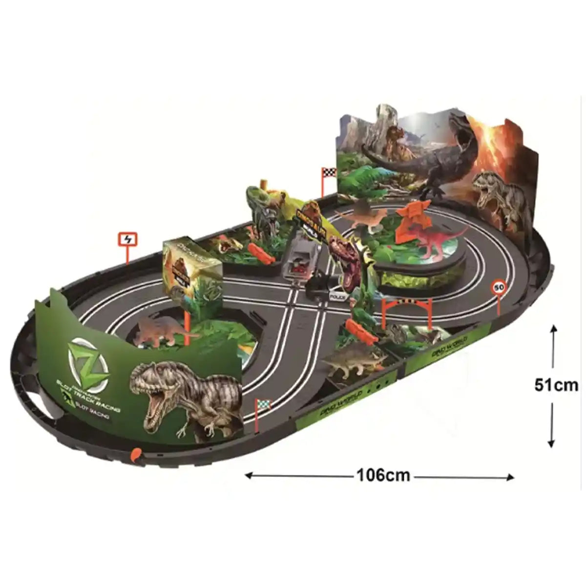 Dino slot racing tracks in a case 6yrs+
