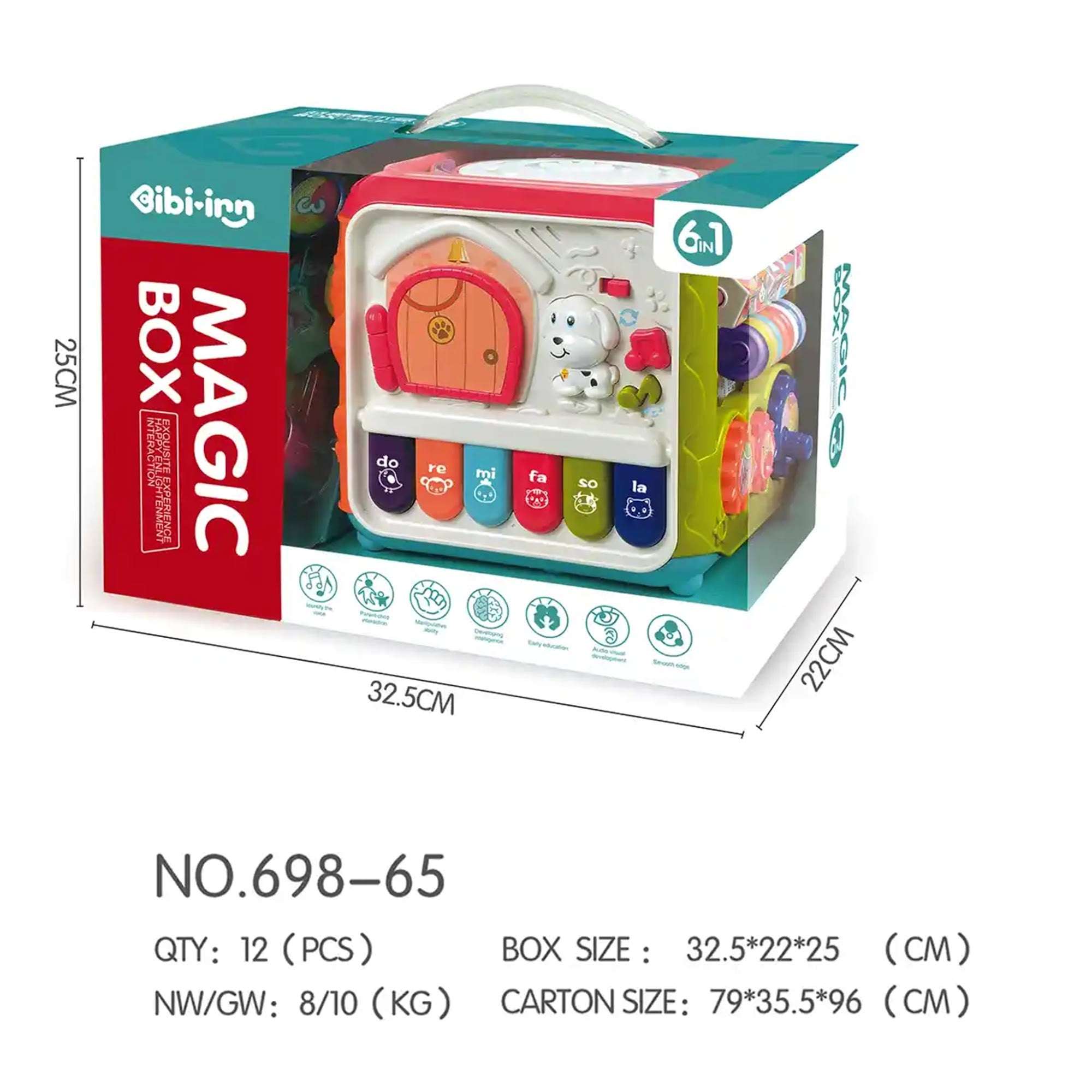 Magic Box 6 in 1 Musical Instrument Toys For 3YRS+