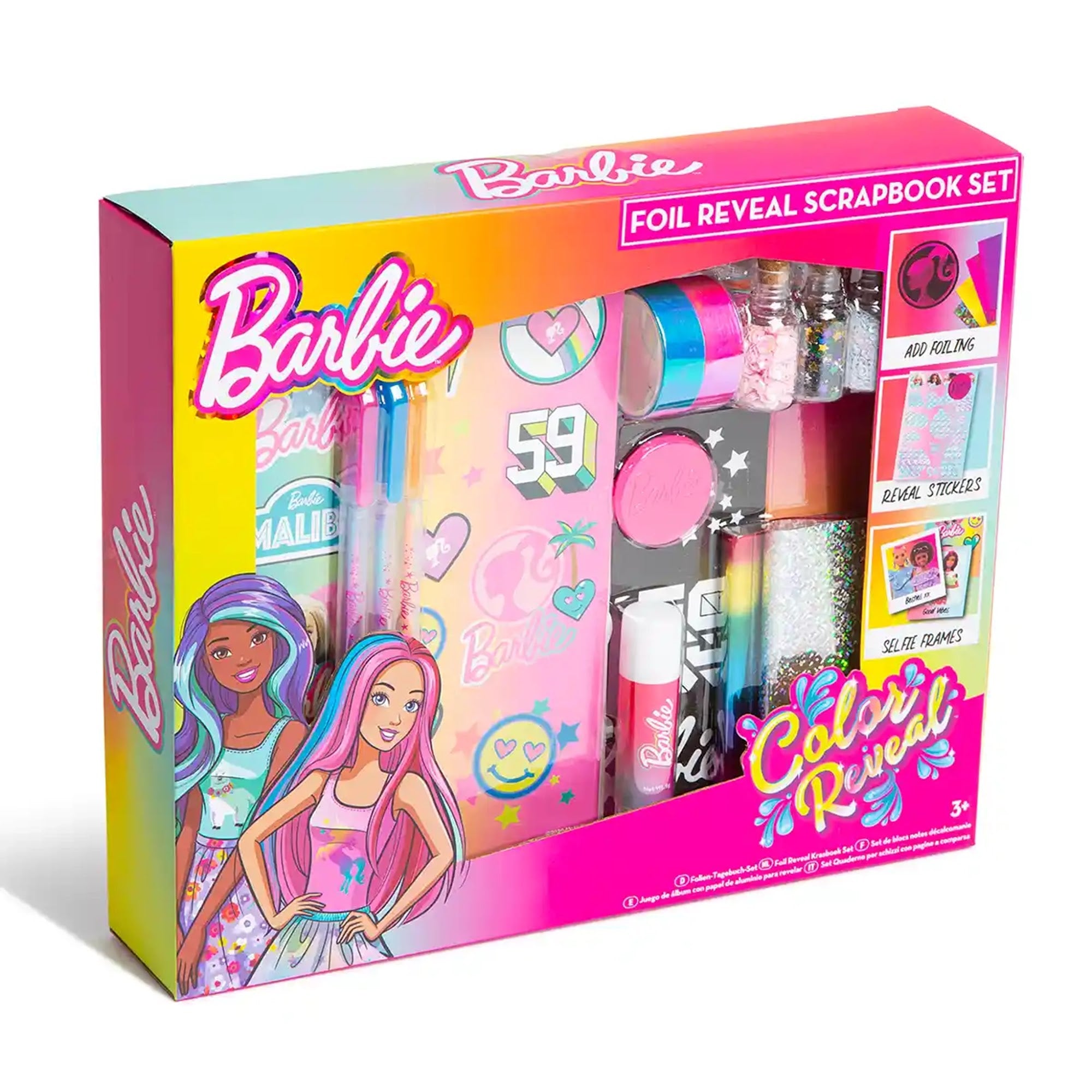 Barbie Foil Reveal Scrapbook Set - Kiddy Zone