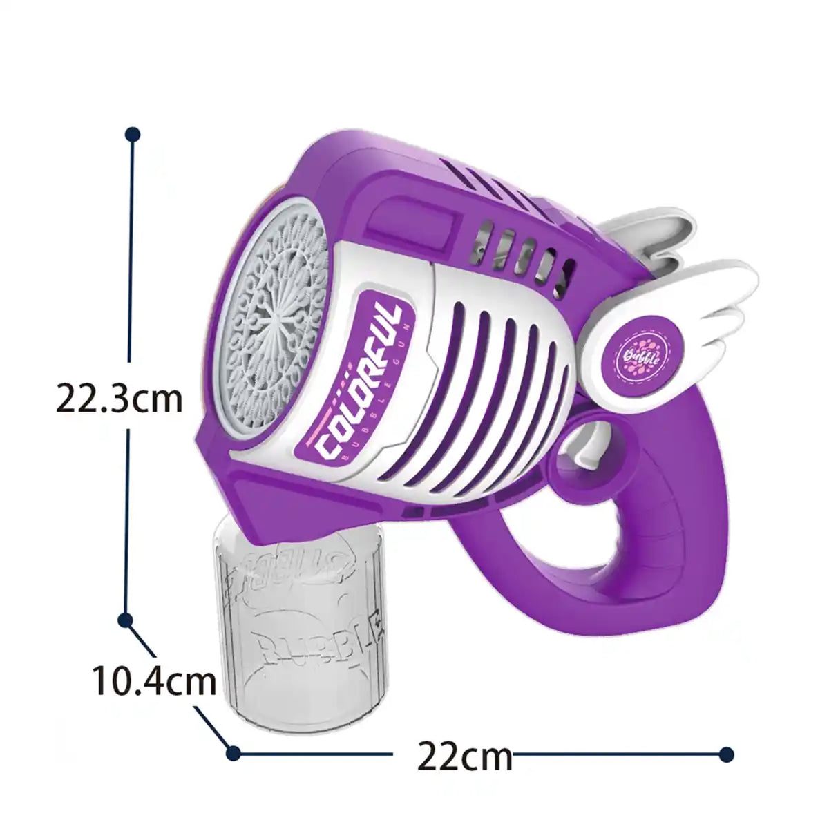 42 HOLE LARGE CARTOON BUBBLE GUN 3YRS+ - Kiddy Zone