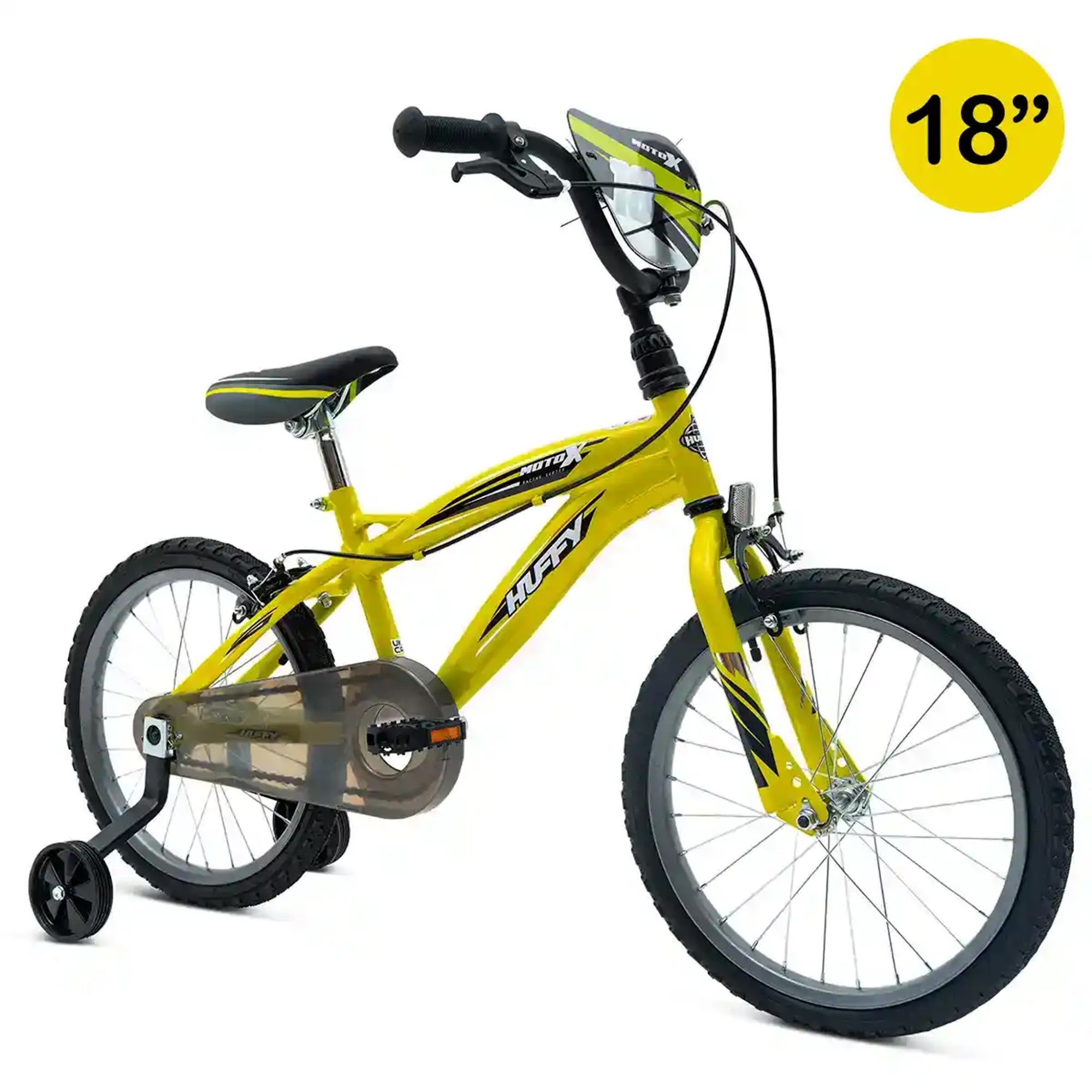 Huffy MOTO X; 18" B BIKE YELLOW 6-8YRS - Kiddy Zone