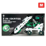 QPLAY INLINE 2in1 Skates (S) green